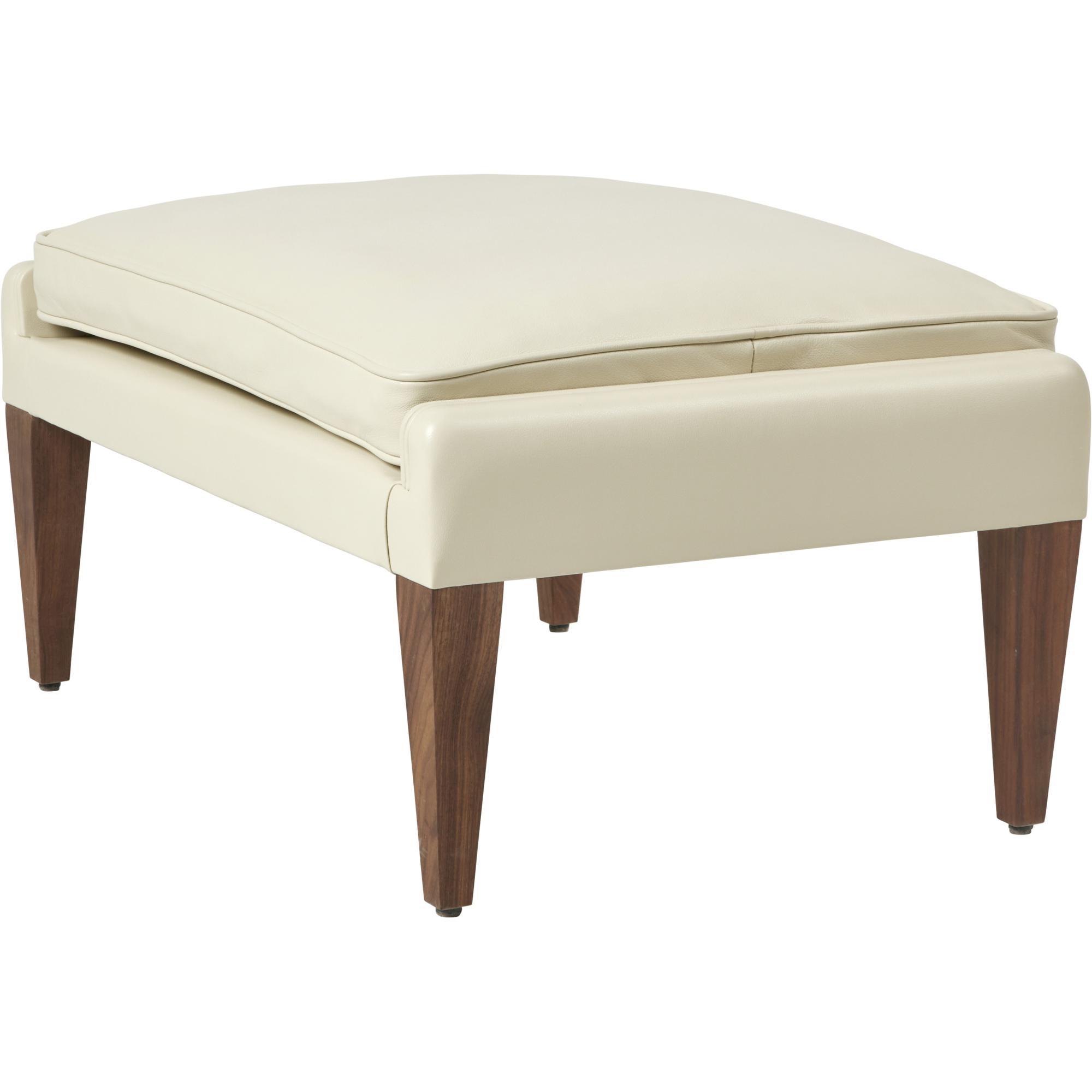 Gubi V11 Ottoman American Walnut/ Cream Leather