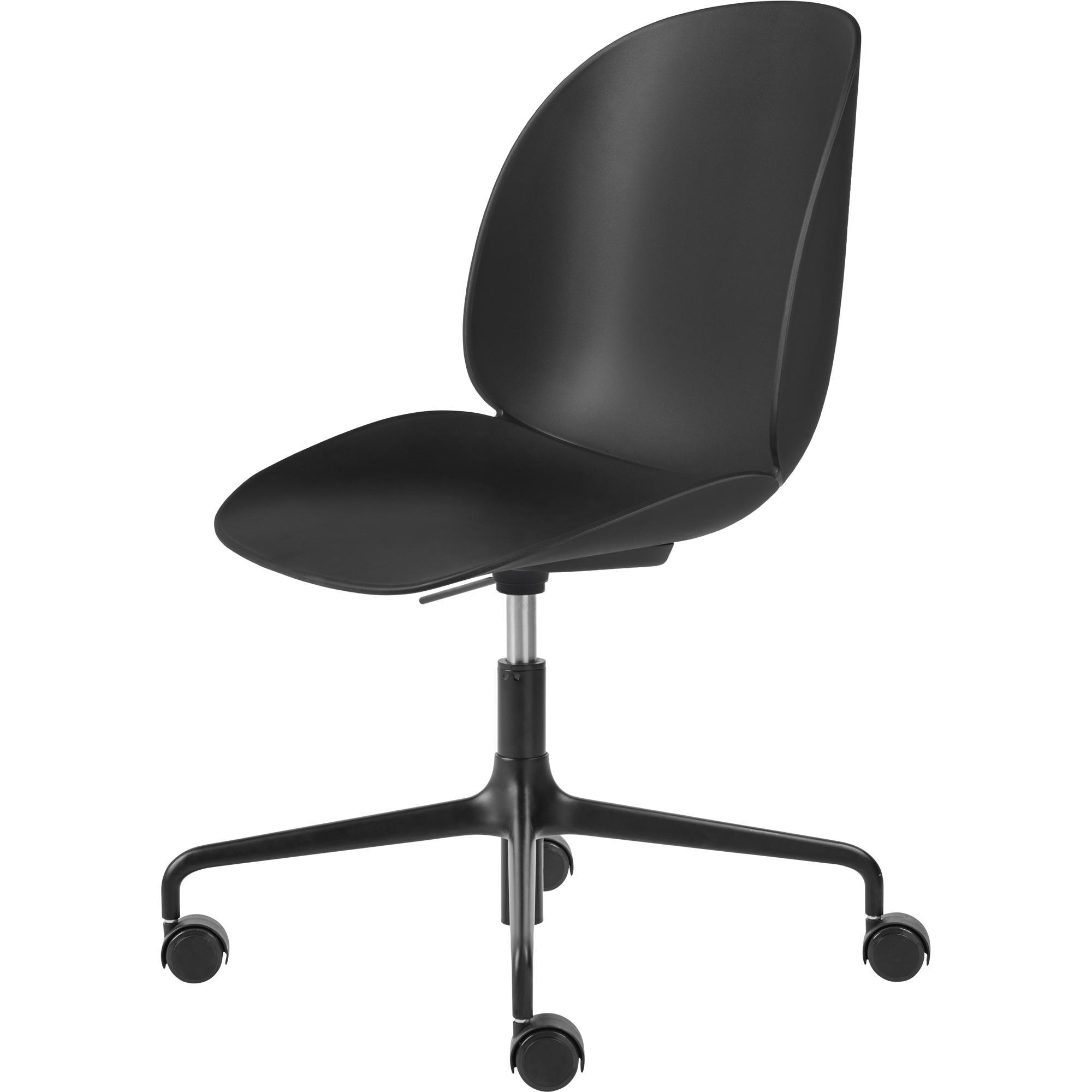 GUBI Beetle Office Chair Matt Black/ Black