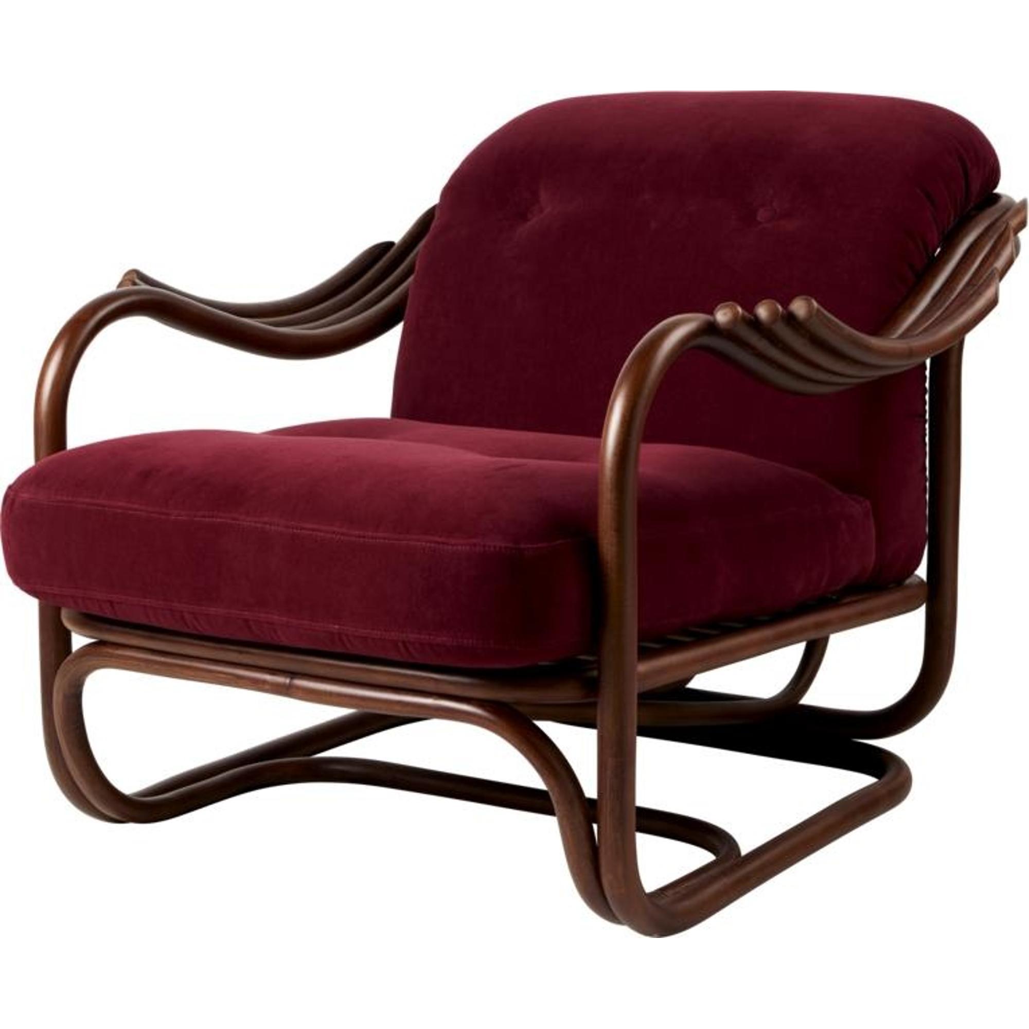 Gubi Poltrone Tria Armchair Dark Rattan/Fuestagno Limonta 006