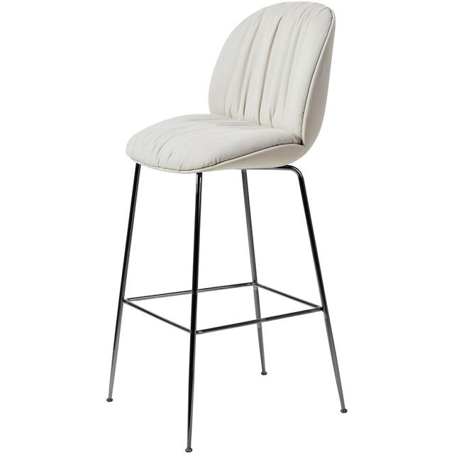Gubi Beetle Soft Barstol H77 Sort Krom/Reales 001