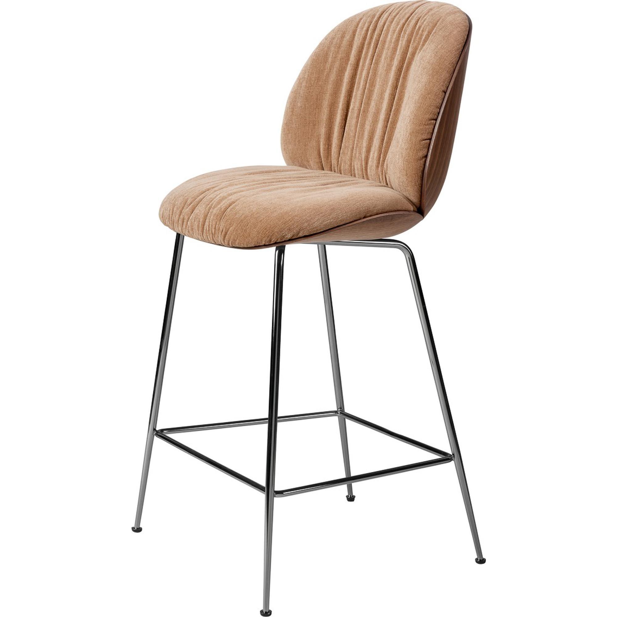 Gubi Beetle myk barkrakk H67 Sort Krom/ amerikansk Valnøtt/ Belsuede Speical/Dedar 132