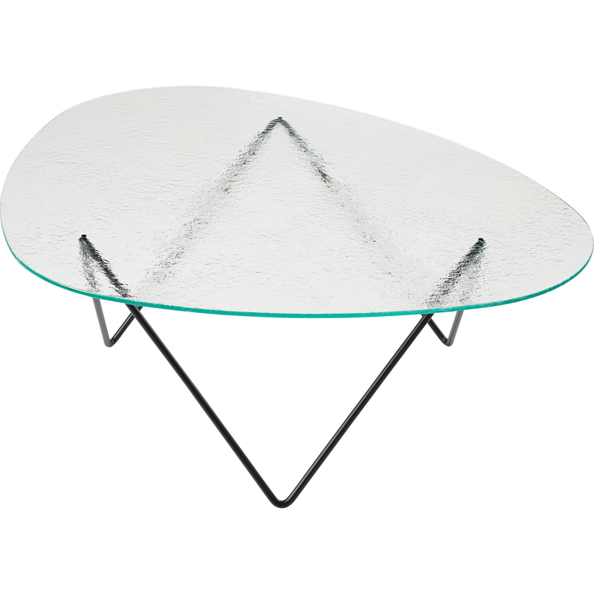 Gubi Pedrera Salontafel Zwart Halfmat/ Doorzichtig/Glas