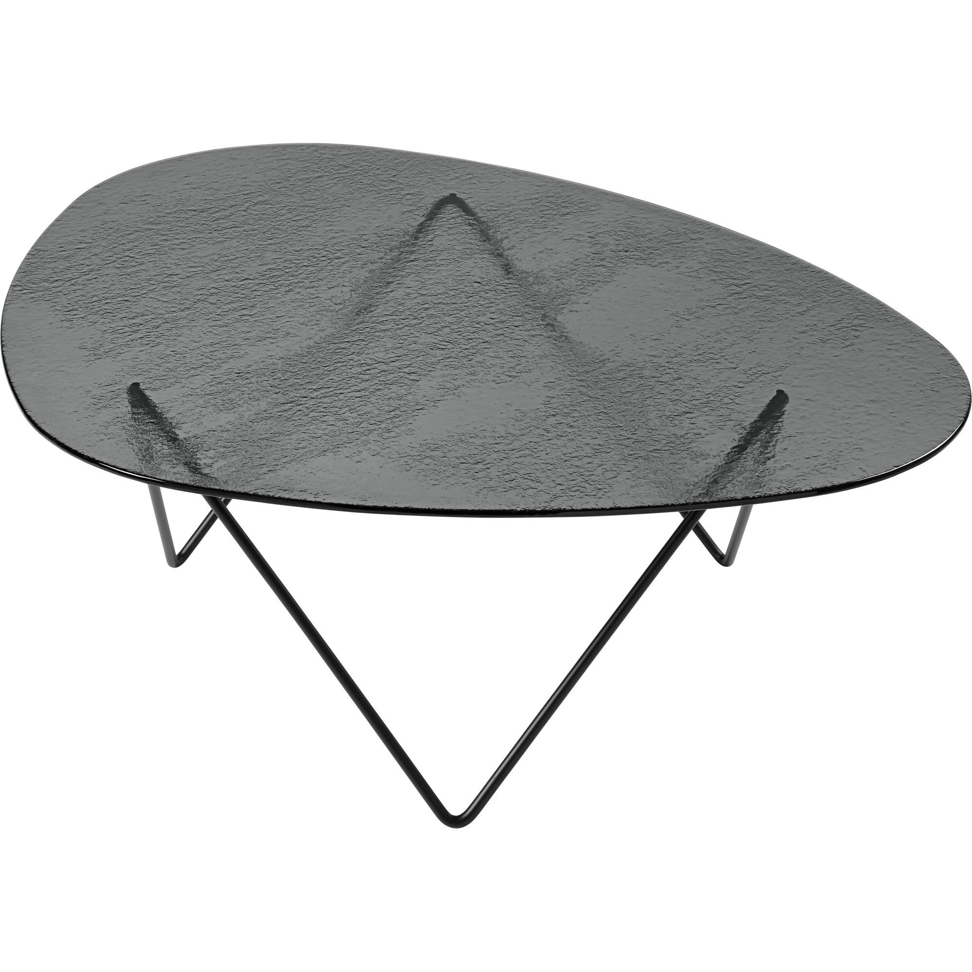Gubi Pedrera Salontafel Zwart Halfmat/Rook/Glas