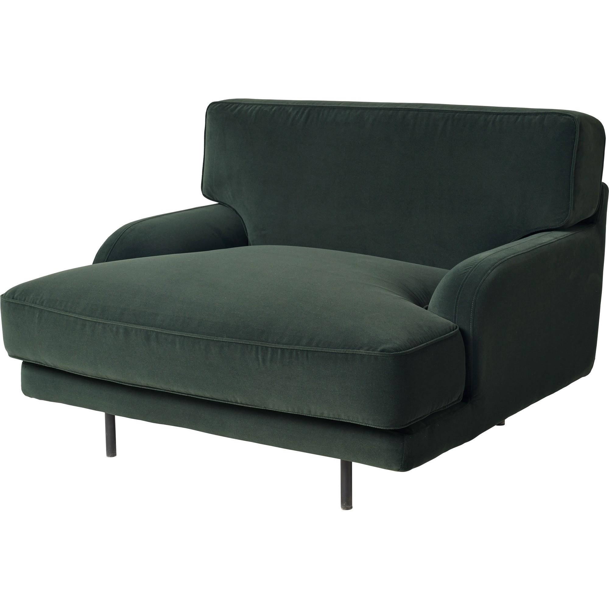 Gubi Flaneur fauteuil Zwart/ Asator 0984