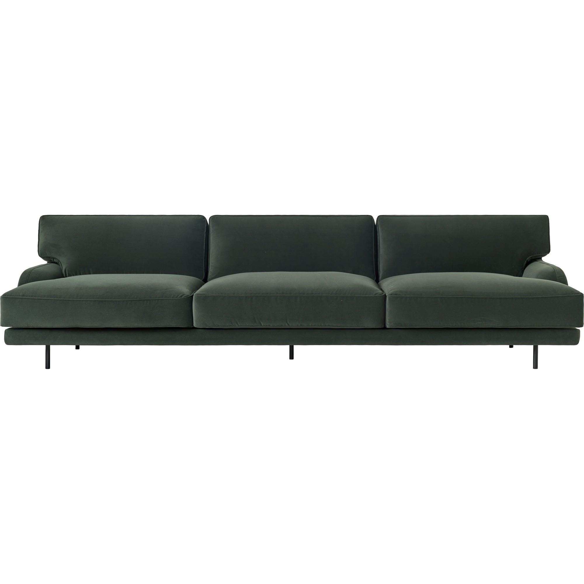 Sofa 3-osobowa Gubi Flaneur Czarny/ Asator 0984
