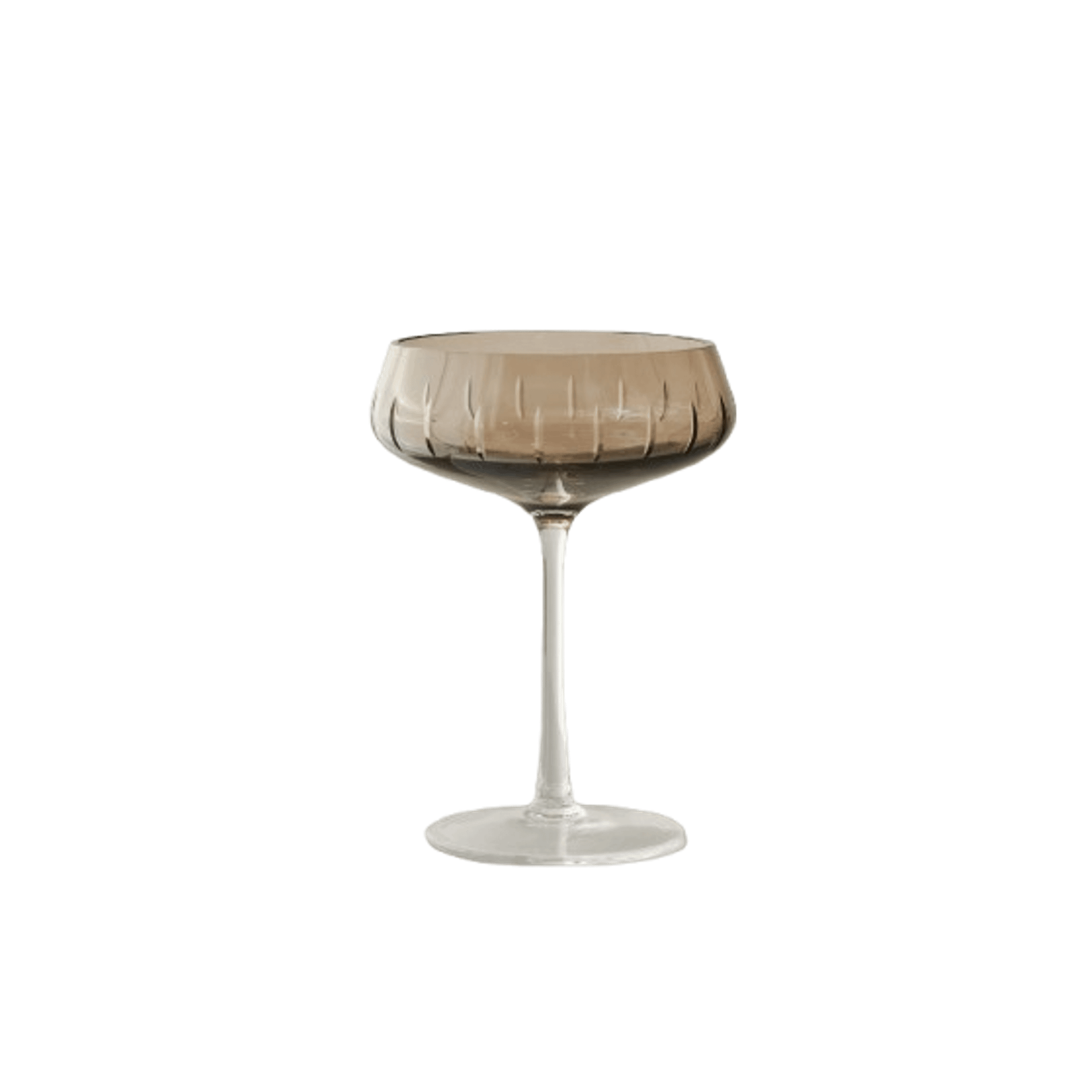 Louise Roe Champagner Coupe Champagnerglas 4er Set Rauch