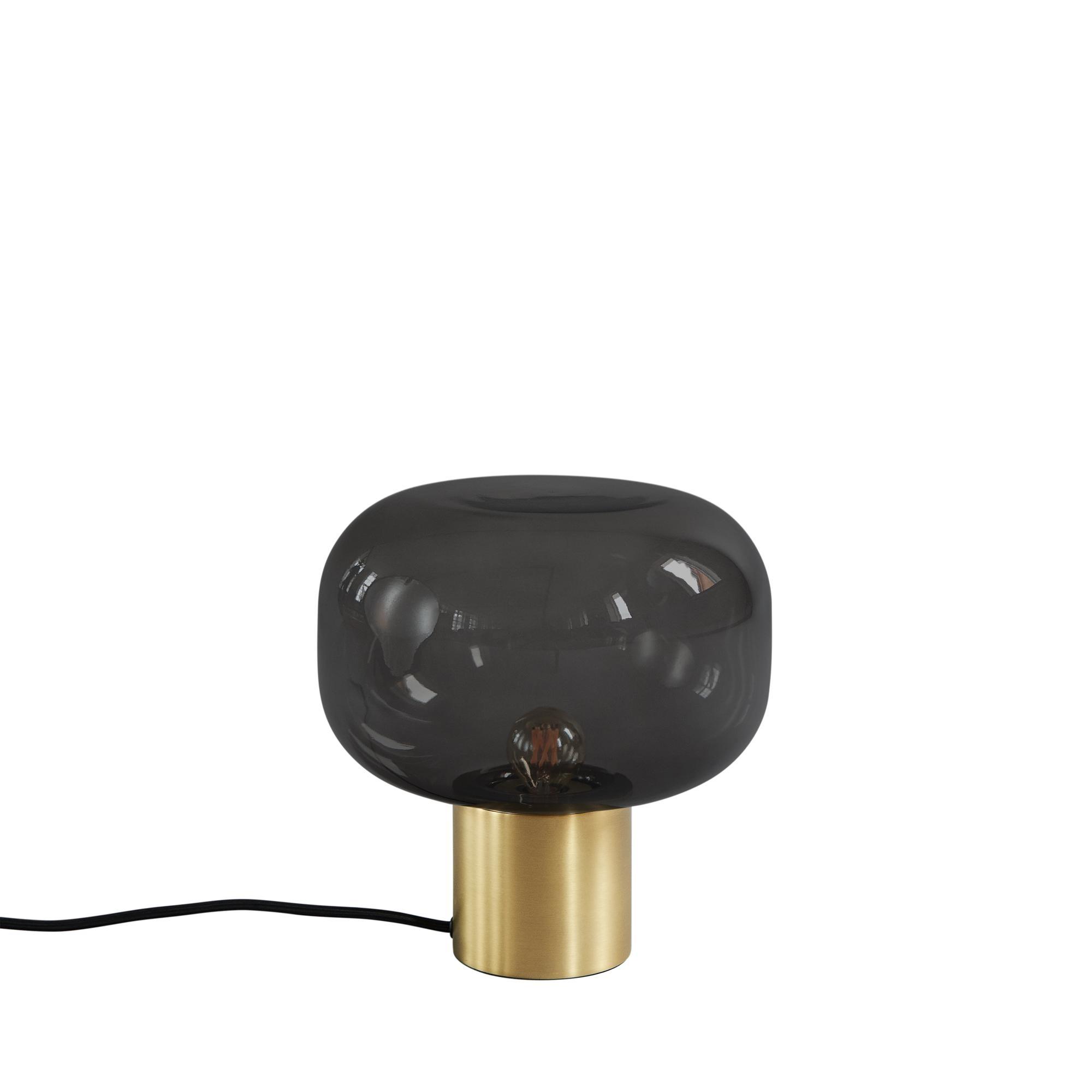 101 Copenhagen Champignon Lampe à Poser Verre Fumé/ Laiton