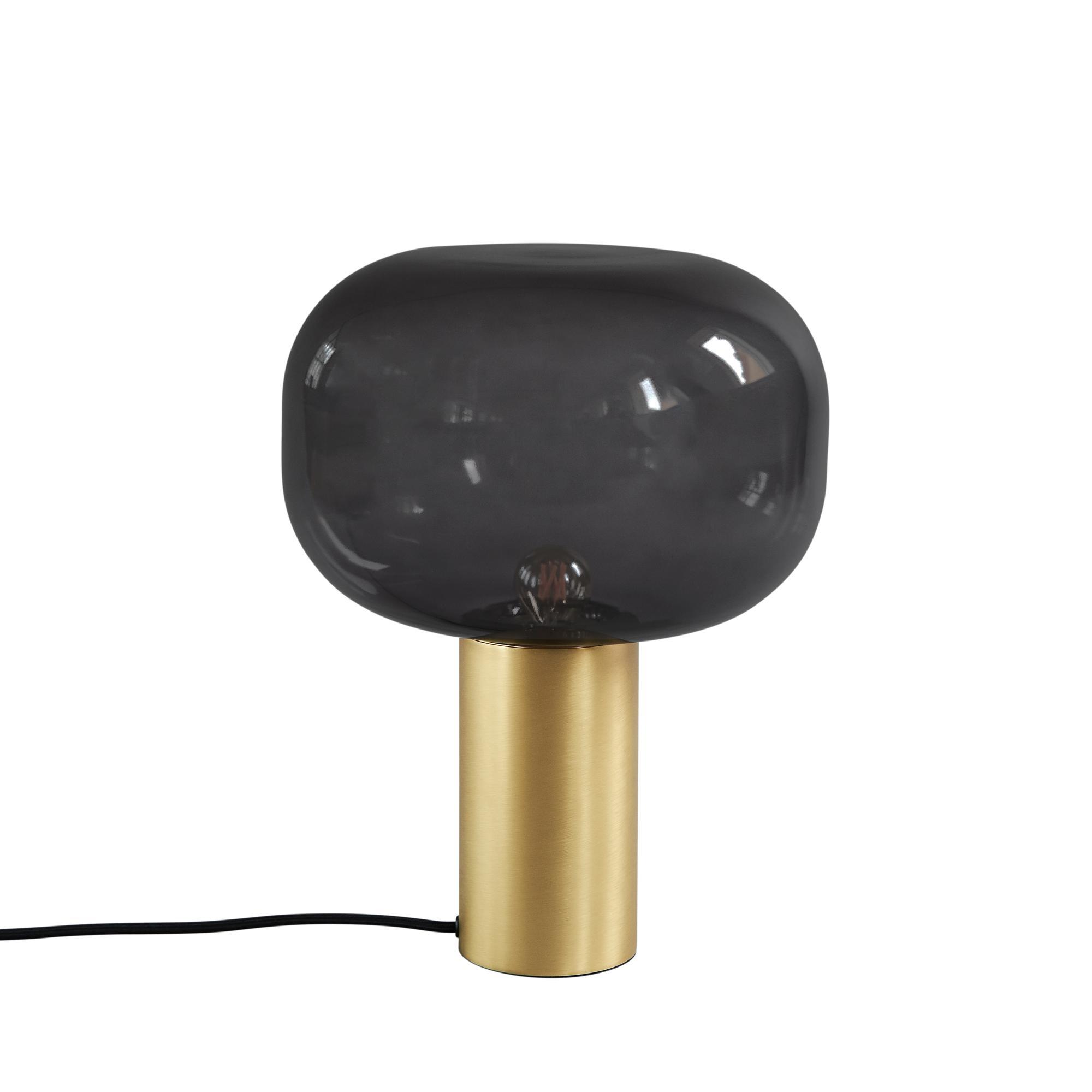 101 Copenhagen Lampadaire Champignon Verre Fumé/ Laiton