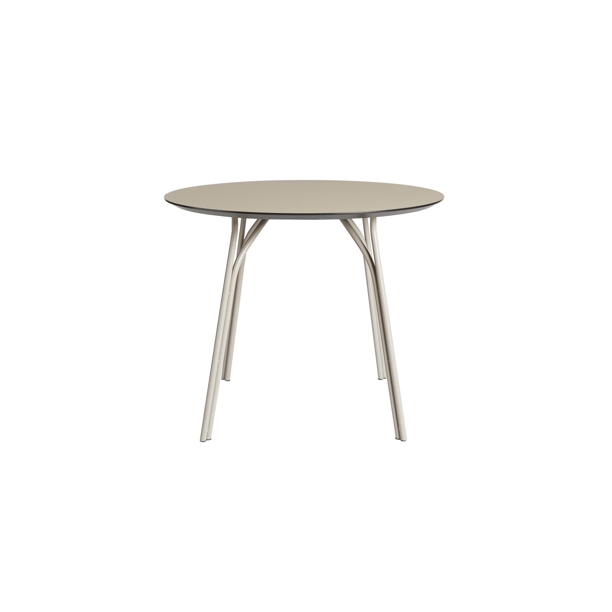 Tavolo Rotondo Woud Tree Ø90 Beige/ Laminato Beige