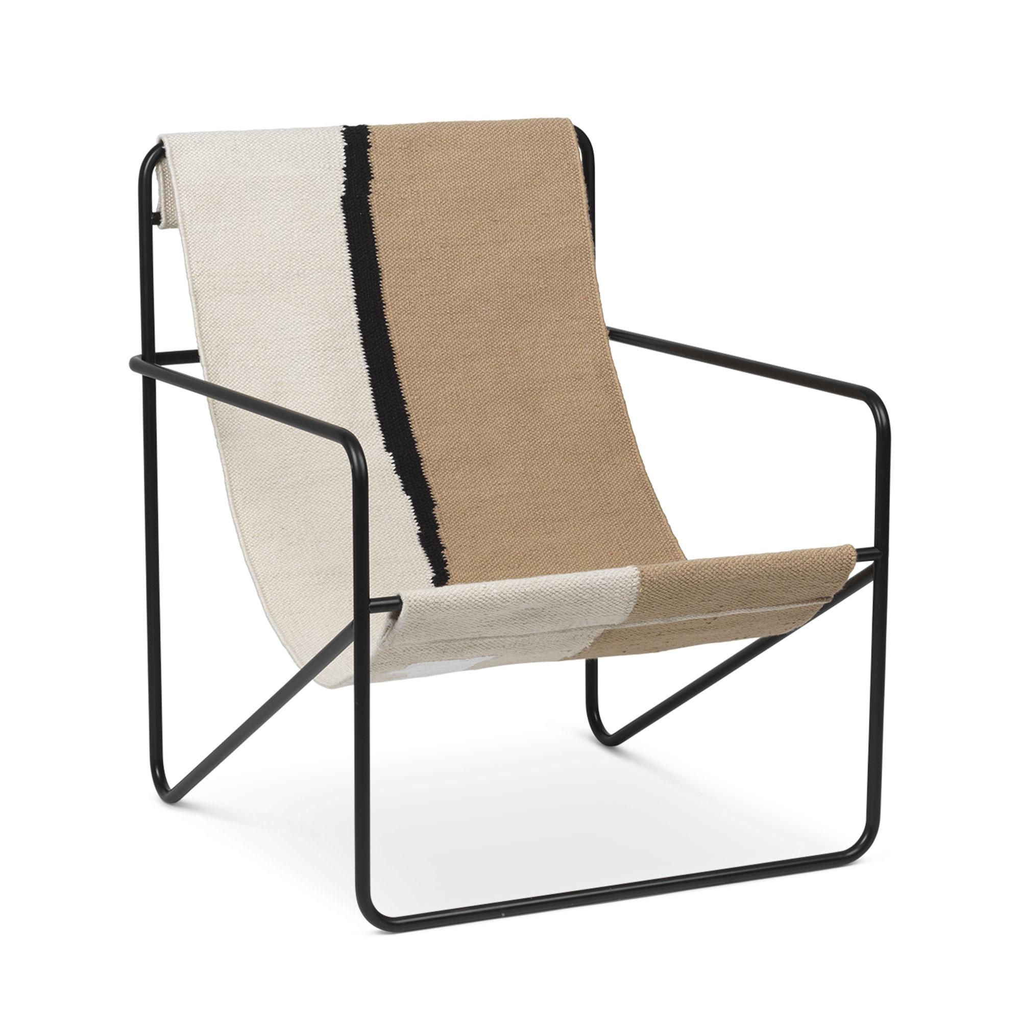 Ferm Living Desert Lounge Chair - Black/Soil