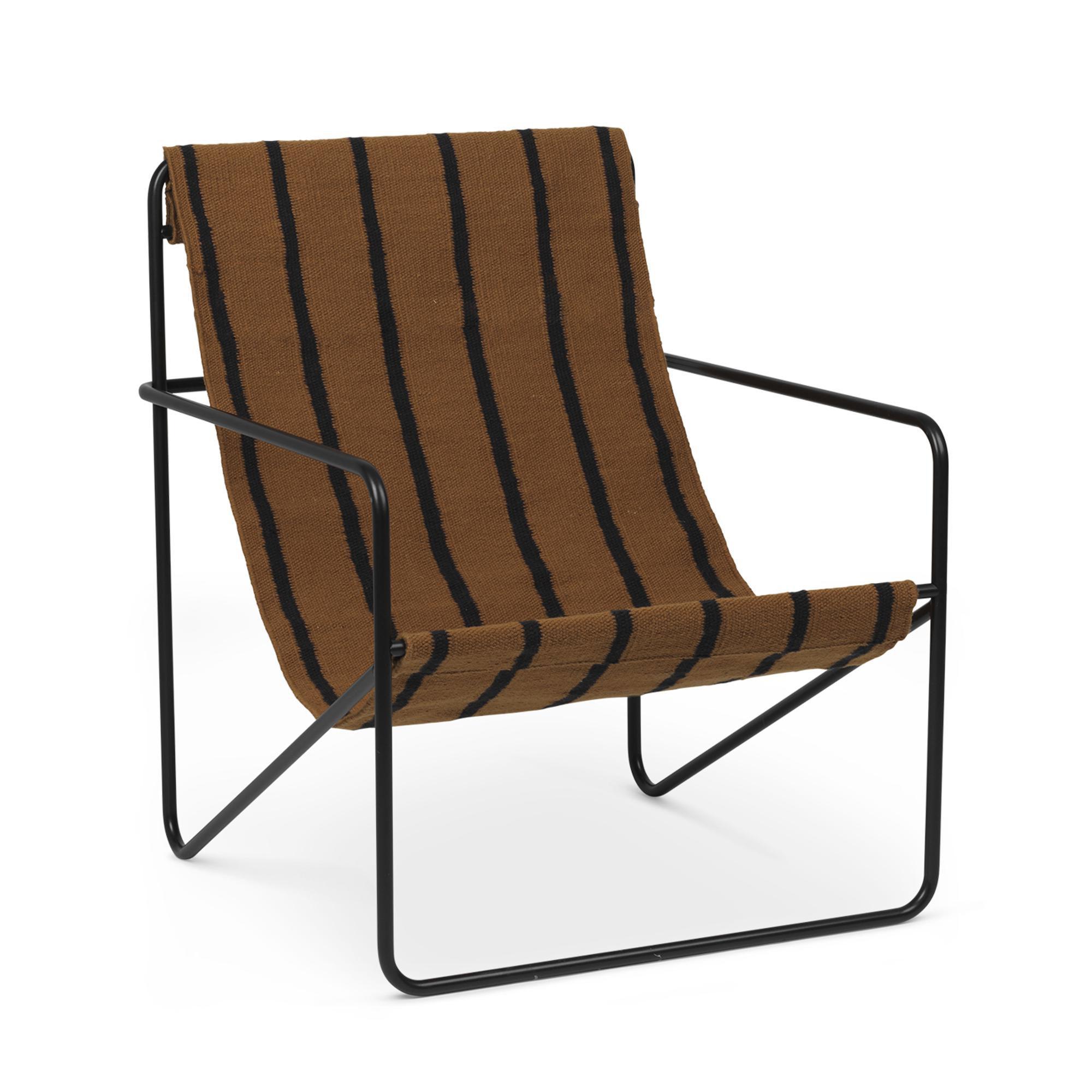 Ferm Living Desert Lænestol Sort/Stripe