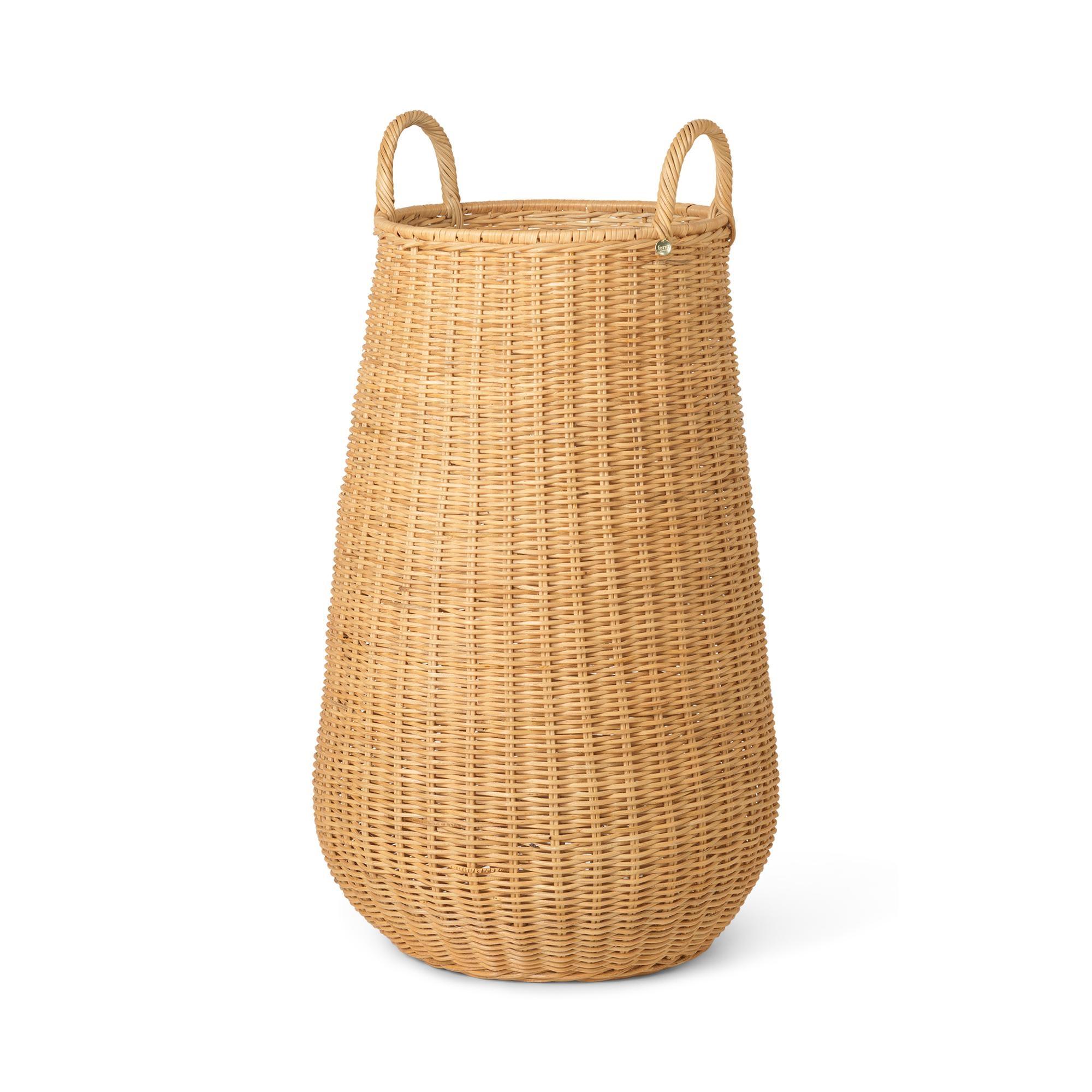 Ferm Living Braided Laundry Hamper Natural