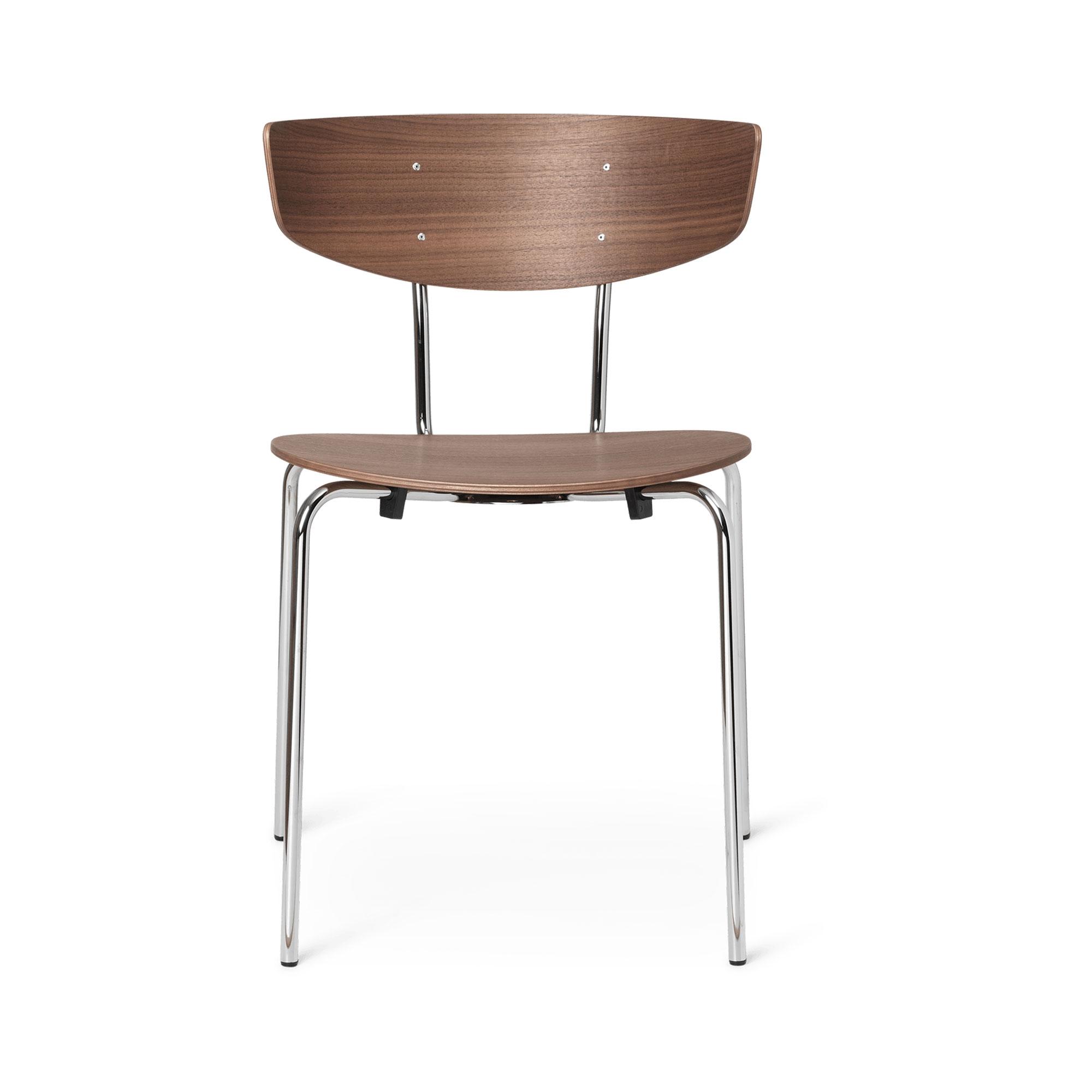 Ferm Living Herman Spisebordsstol Krom/Valnød