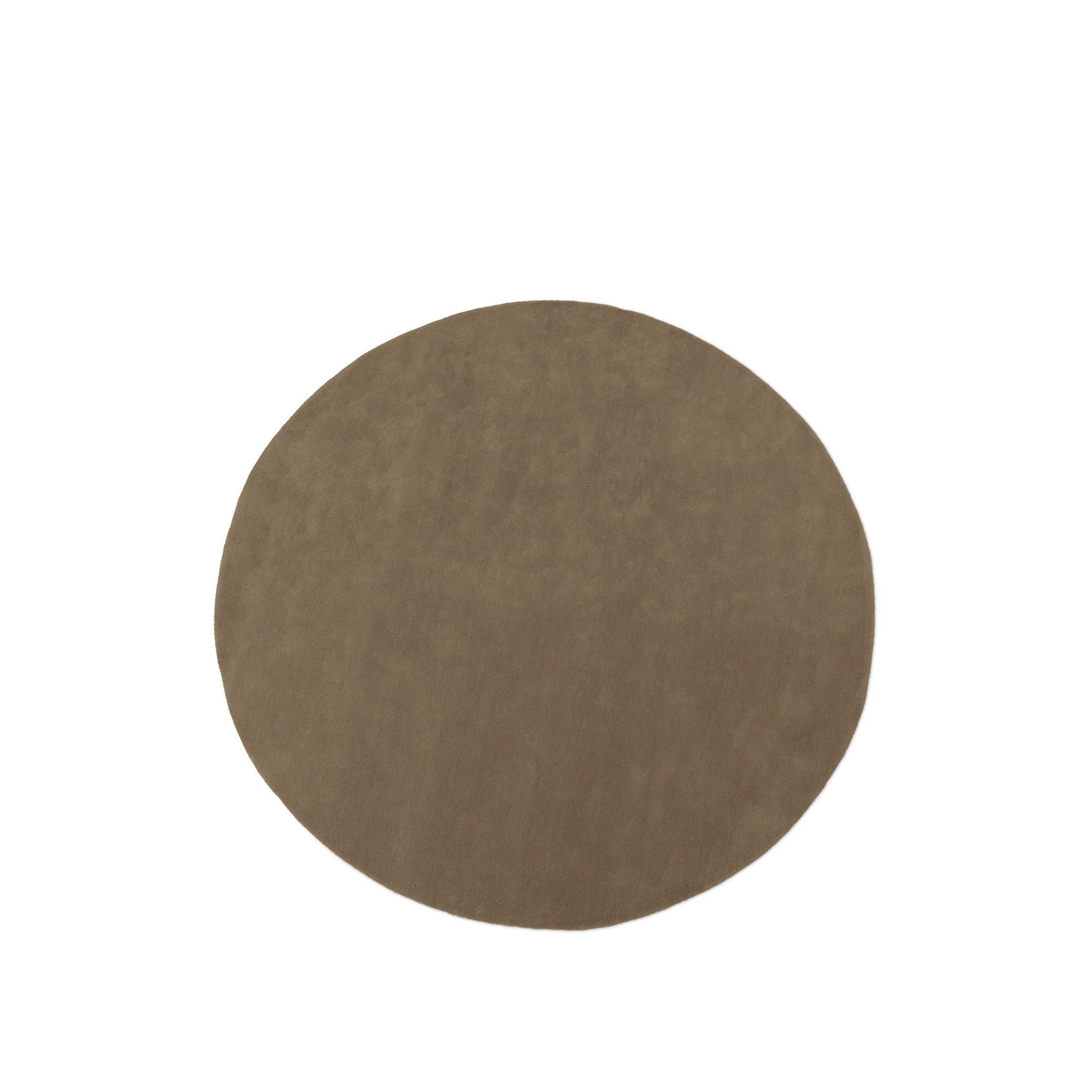 Ferm Living Stille Tufted Carpet Ø240 Ash Brown