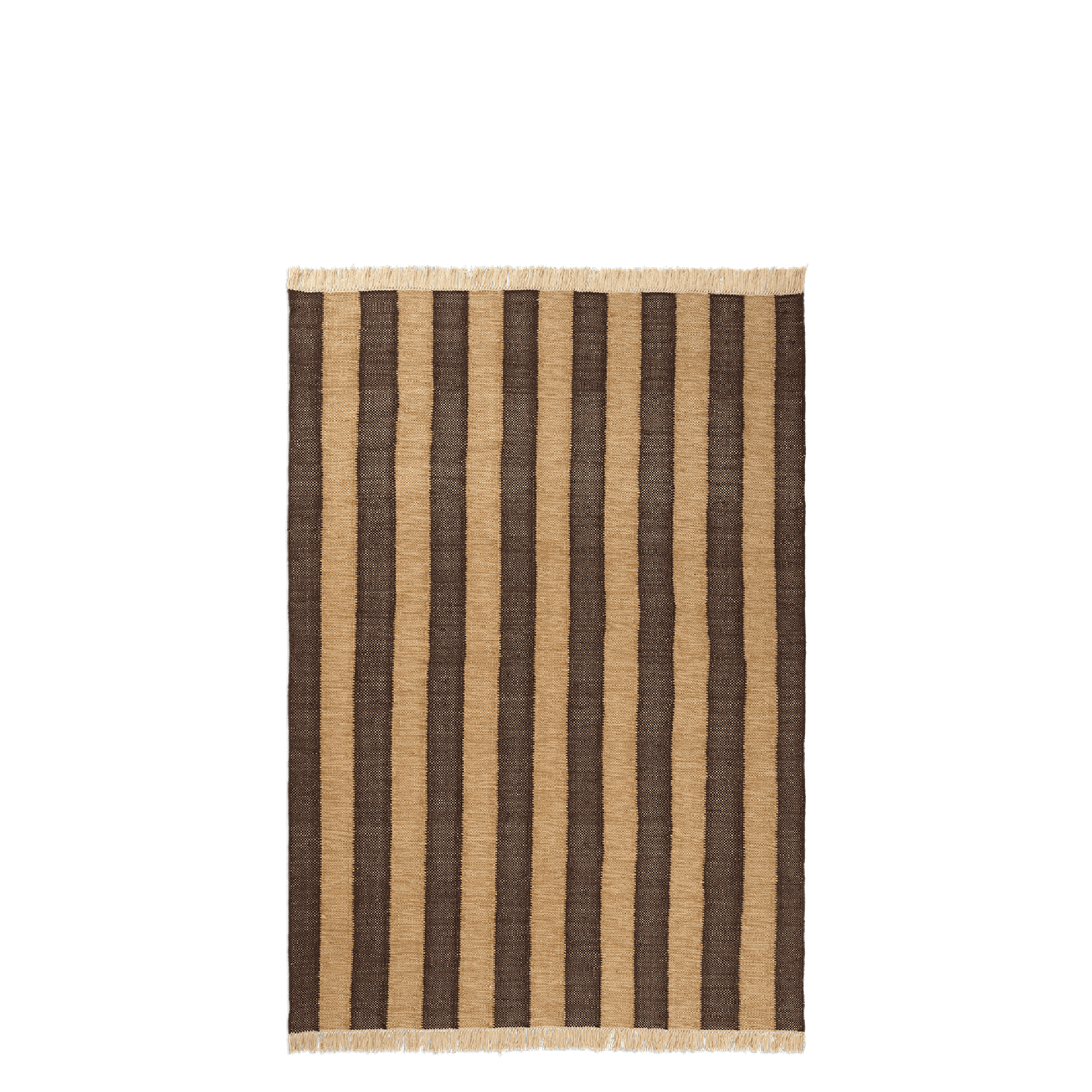 Ferm Living Alfombra Ives 140x200 Bronceado/Chocolate