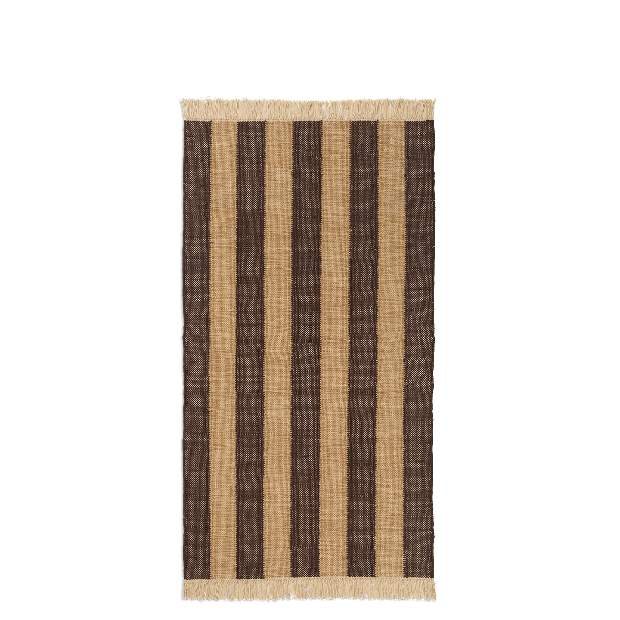 Ferm Living Alfombra Ives 80x140 Bronceado/Chocolate