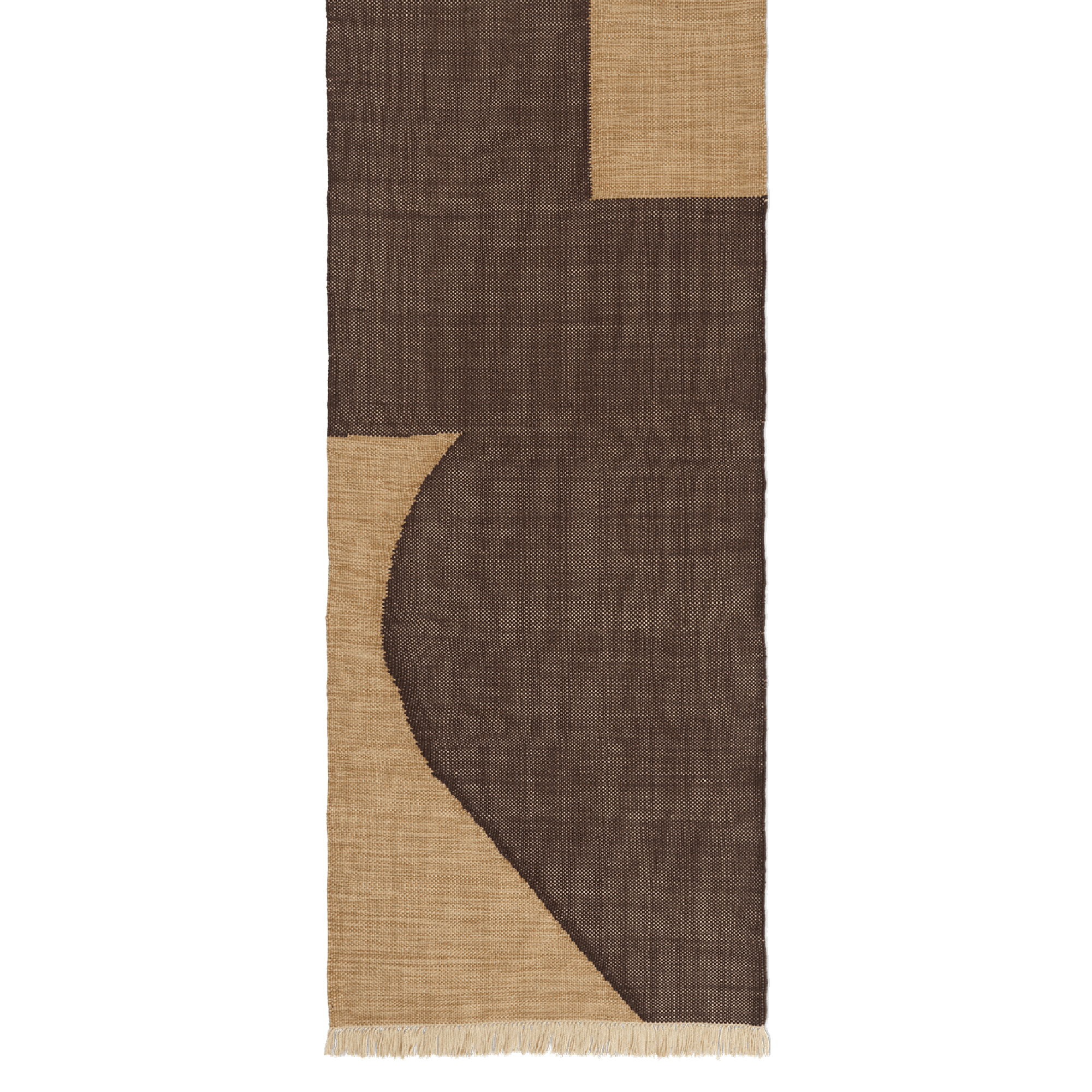 Ferm Living Alfombra Forene 80x200 Bronceado/Chocolate