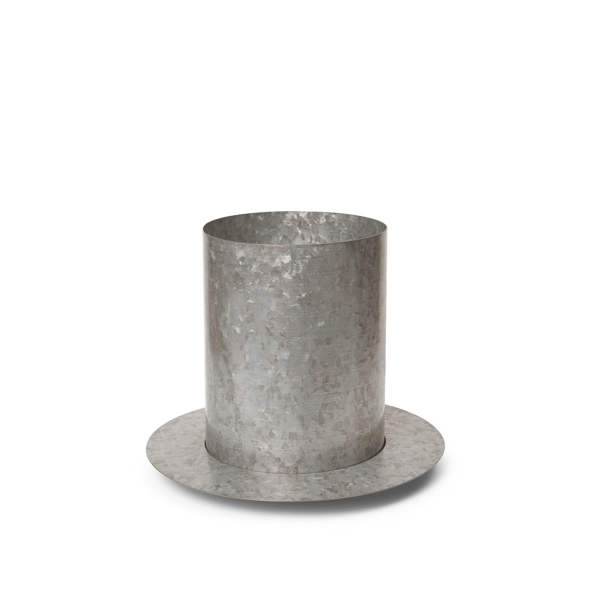 Ferm Living Auran Pot Medium Galvanized