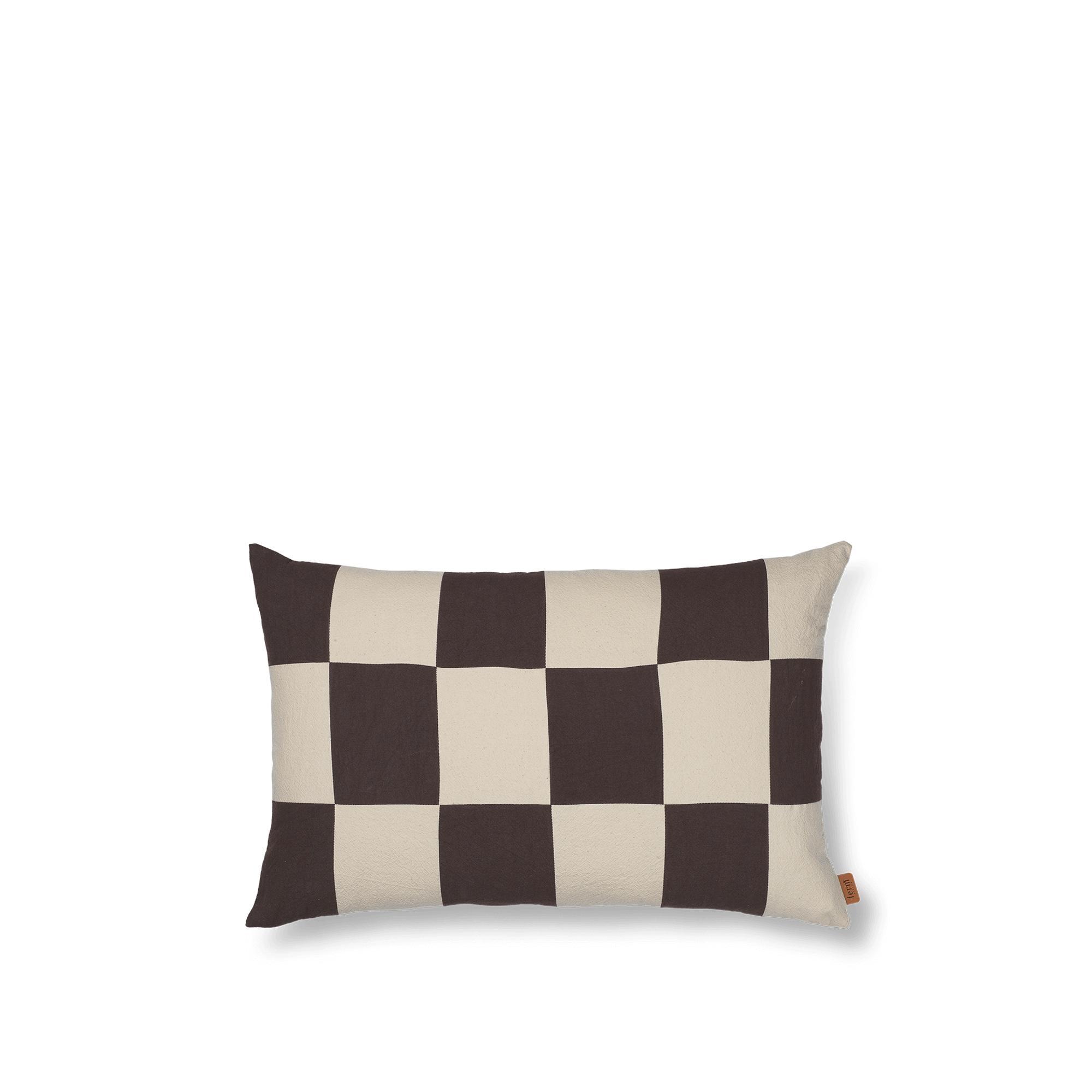 Ferm Living Fold Patchwork Cushion Coffee