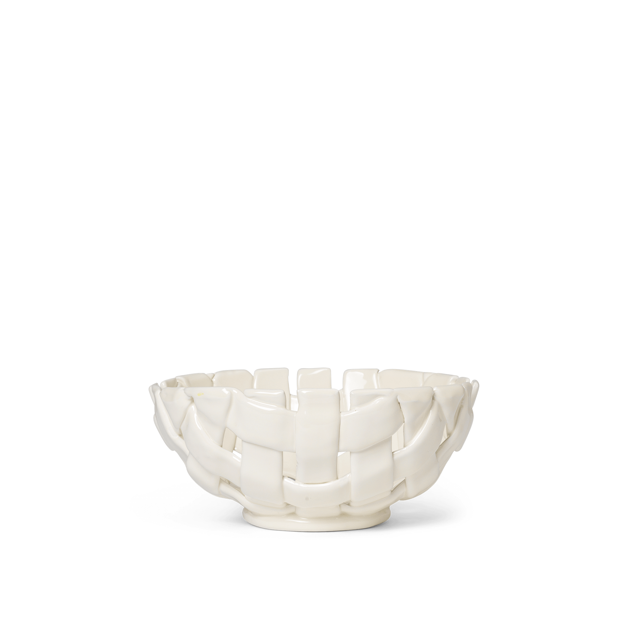 Ferm Living Plait Bowl Ø24 Luonnonvalkoinen