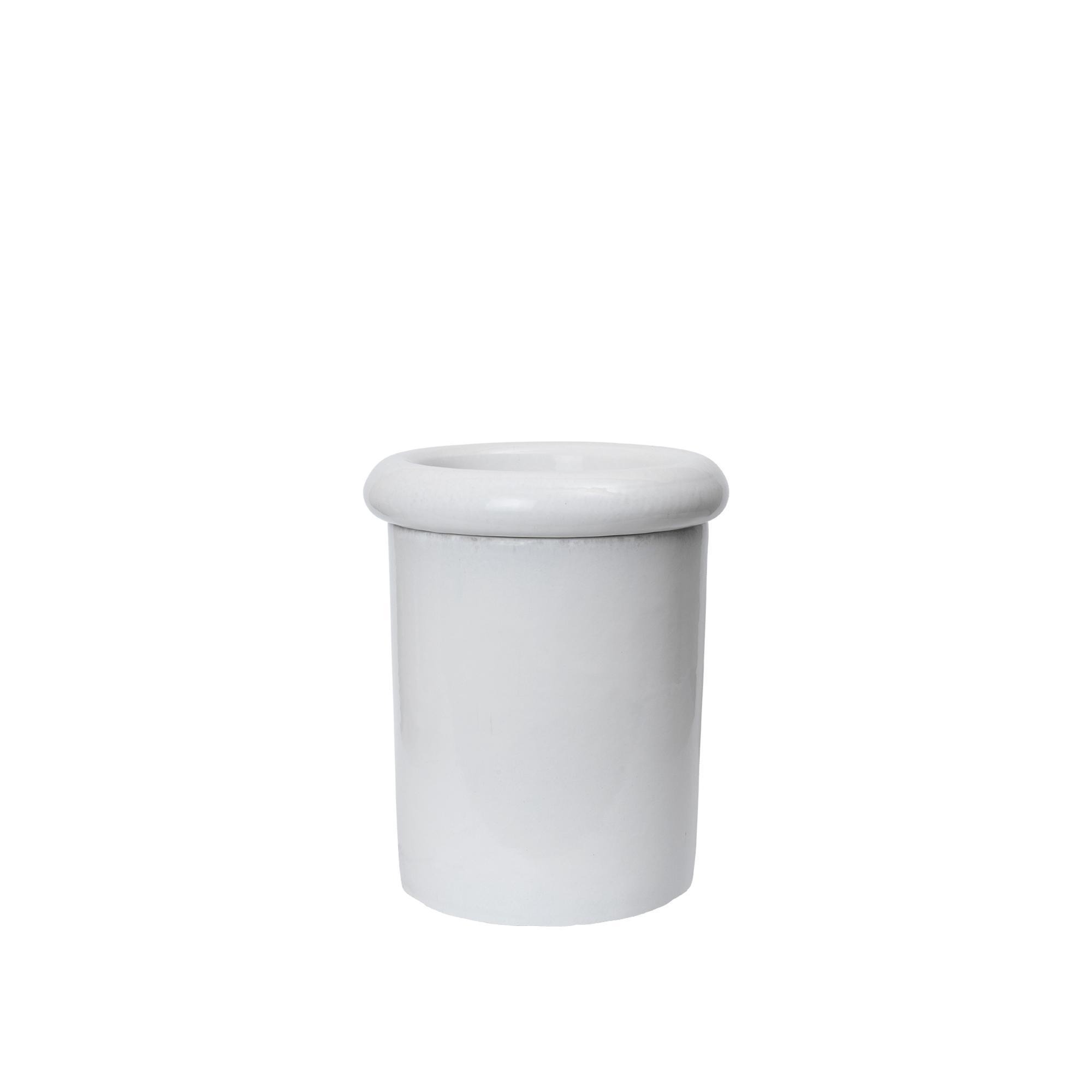 Maceta Rollo de Ferm Living, altura 36 cm , Blanco