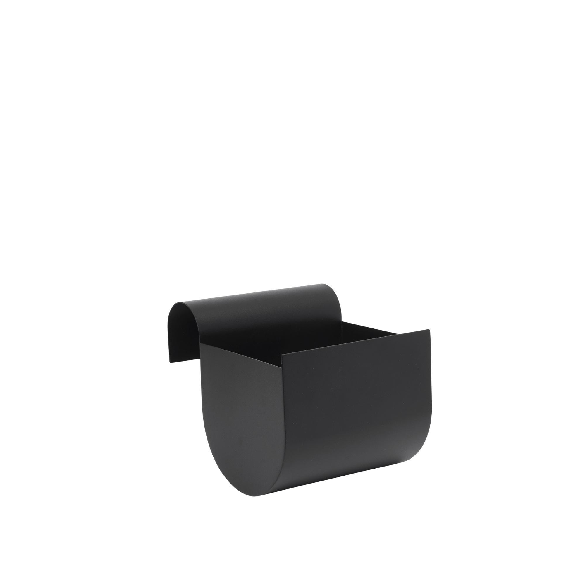 Jardinera Pequeño para balcón Uma de Ferm Living, Negro