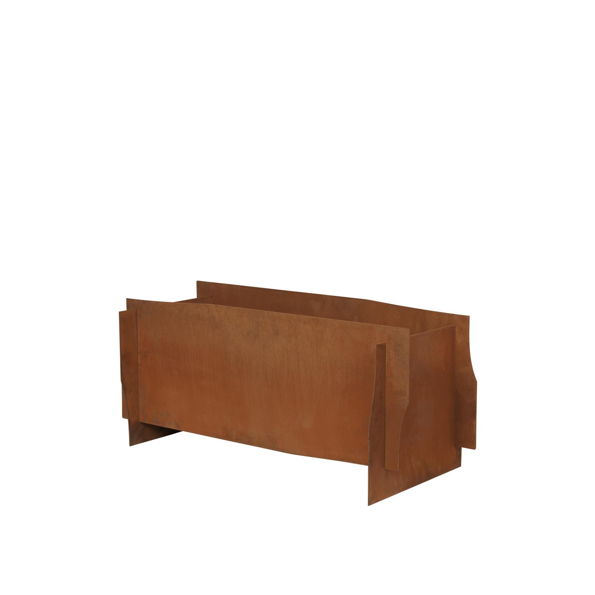 Jardinera de solapa Ferm Living 75 Rust