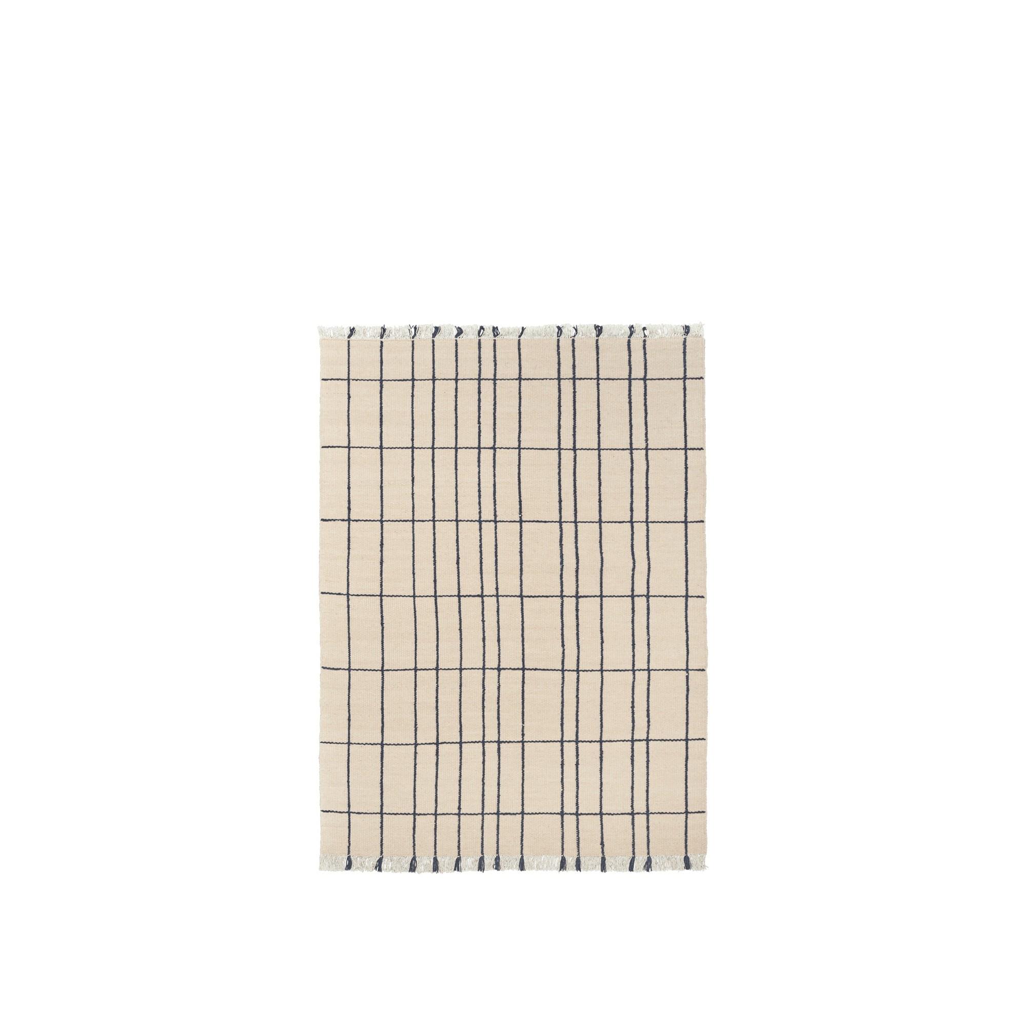 Ferm Living Sen Rug 140x200 Parchment/Indigo