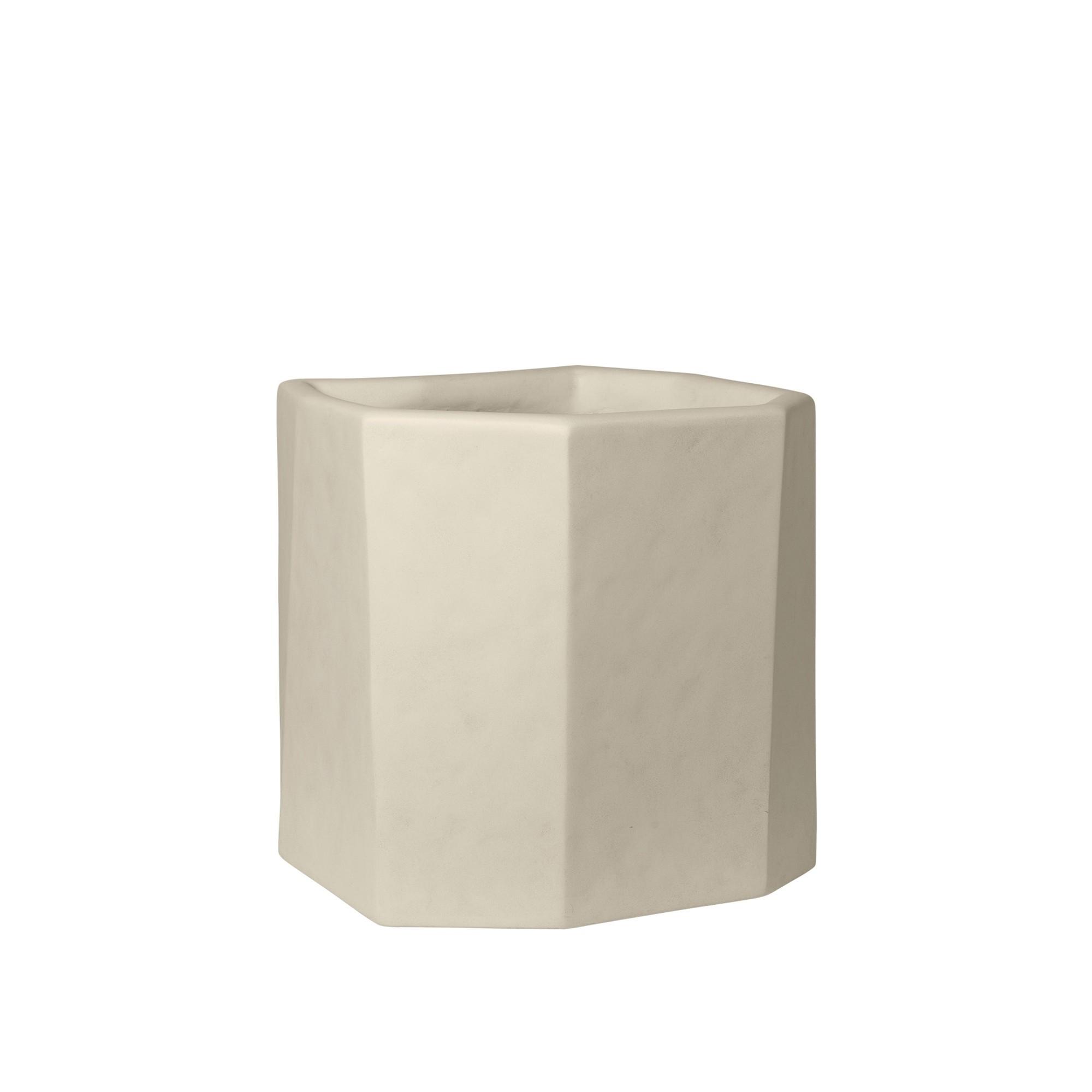 Ferm Living Staffa plantenbak H45 Ivoor