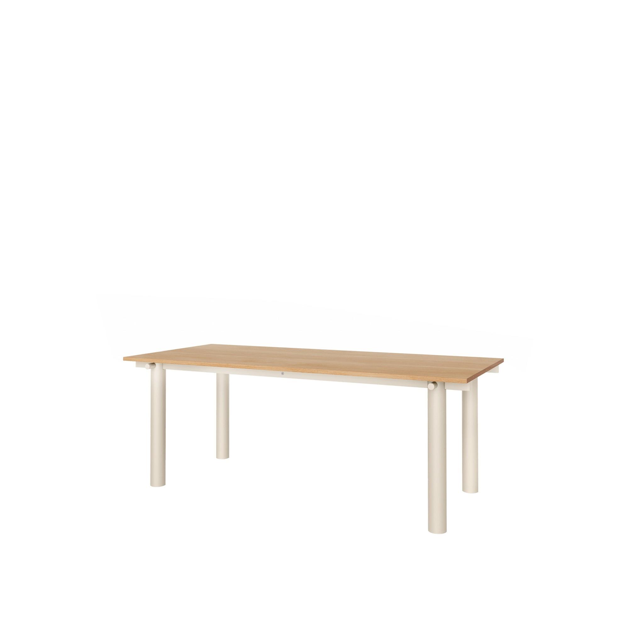 Tavolo da pranzo Ferm Living Atura 200x90 Cashmere chiaro/impiallacciatura di quercia