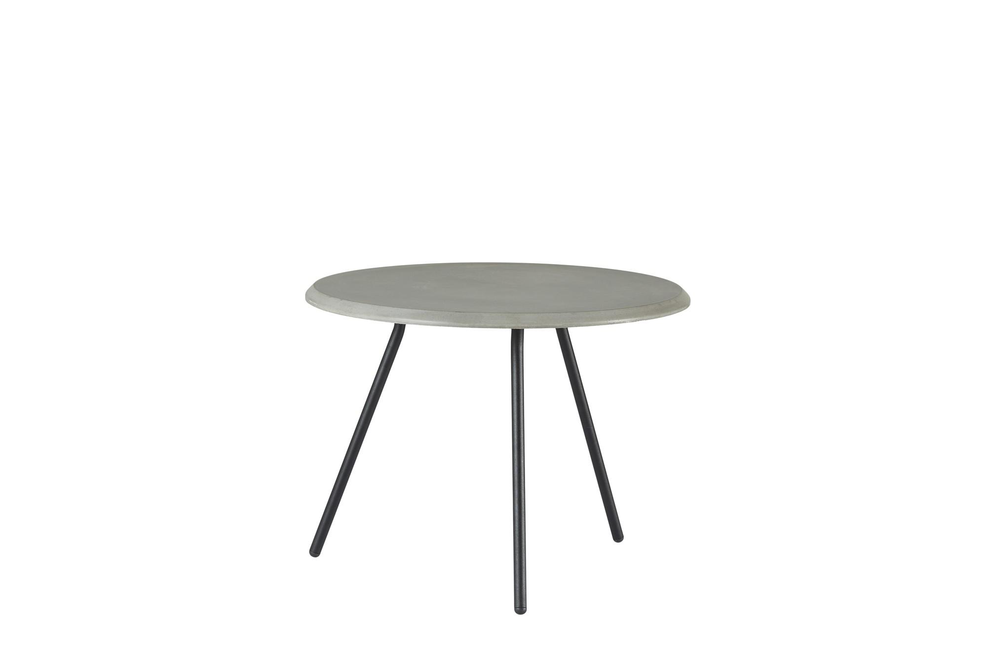 Woud Soround Coffee Table Concrete/ Black Ø60 H44