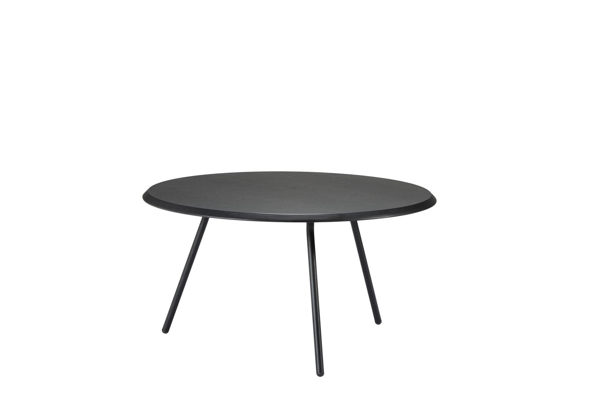 Woud Soround Coffee Table Black Ash Ø75 H39.5