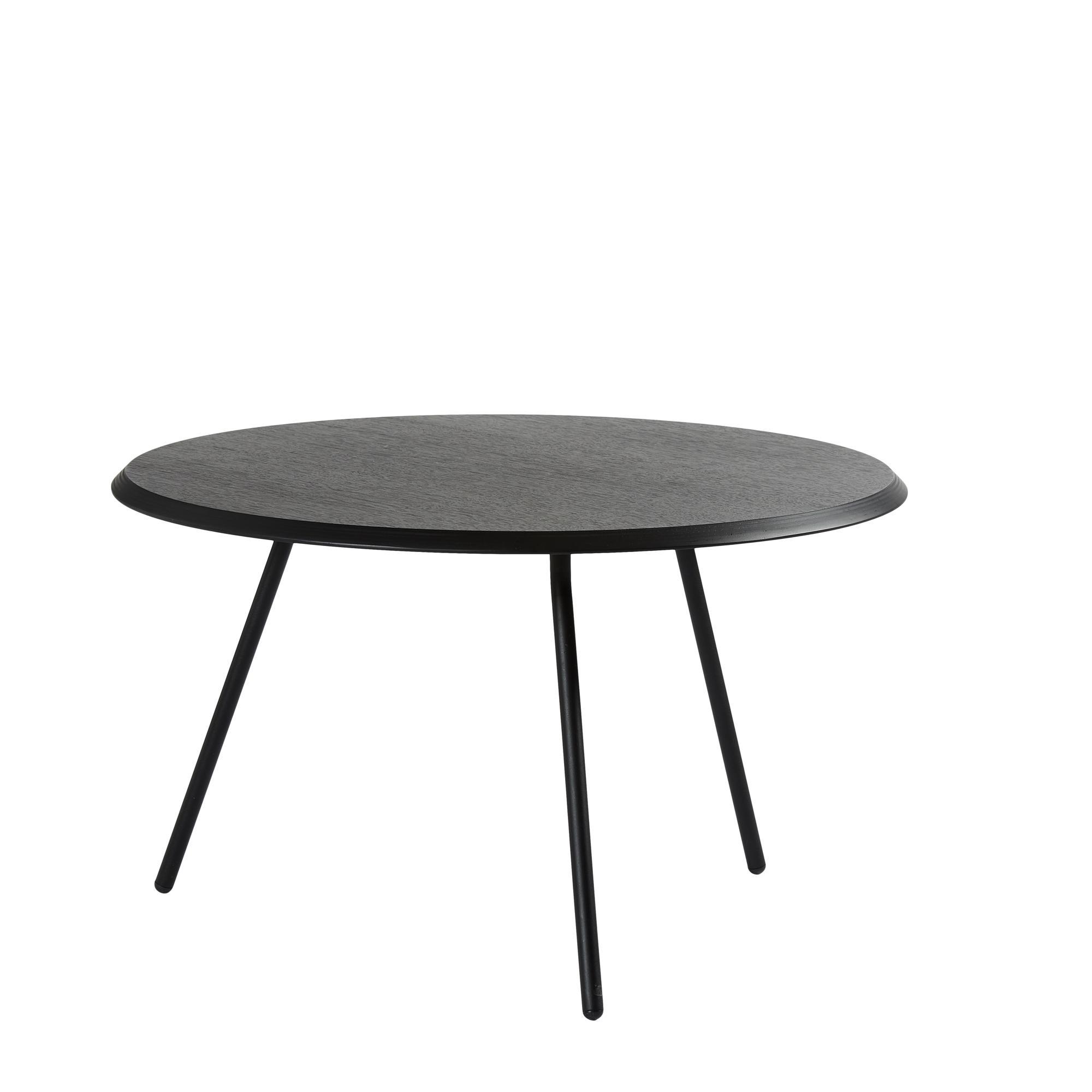 Woud Soround Coffee Table Black Ash Ø75 H44