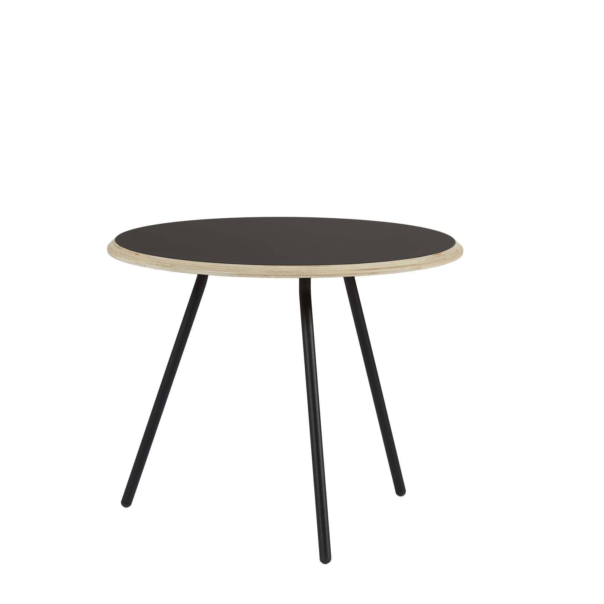 Woud Soround Coffee Table Black Laminate Ø60 H49