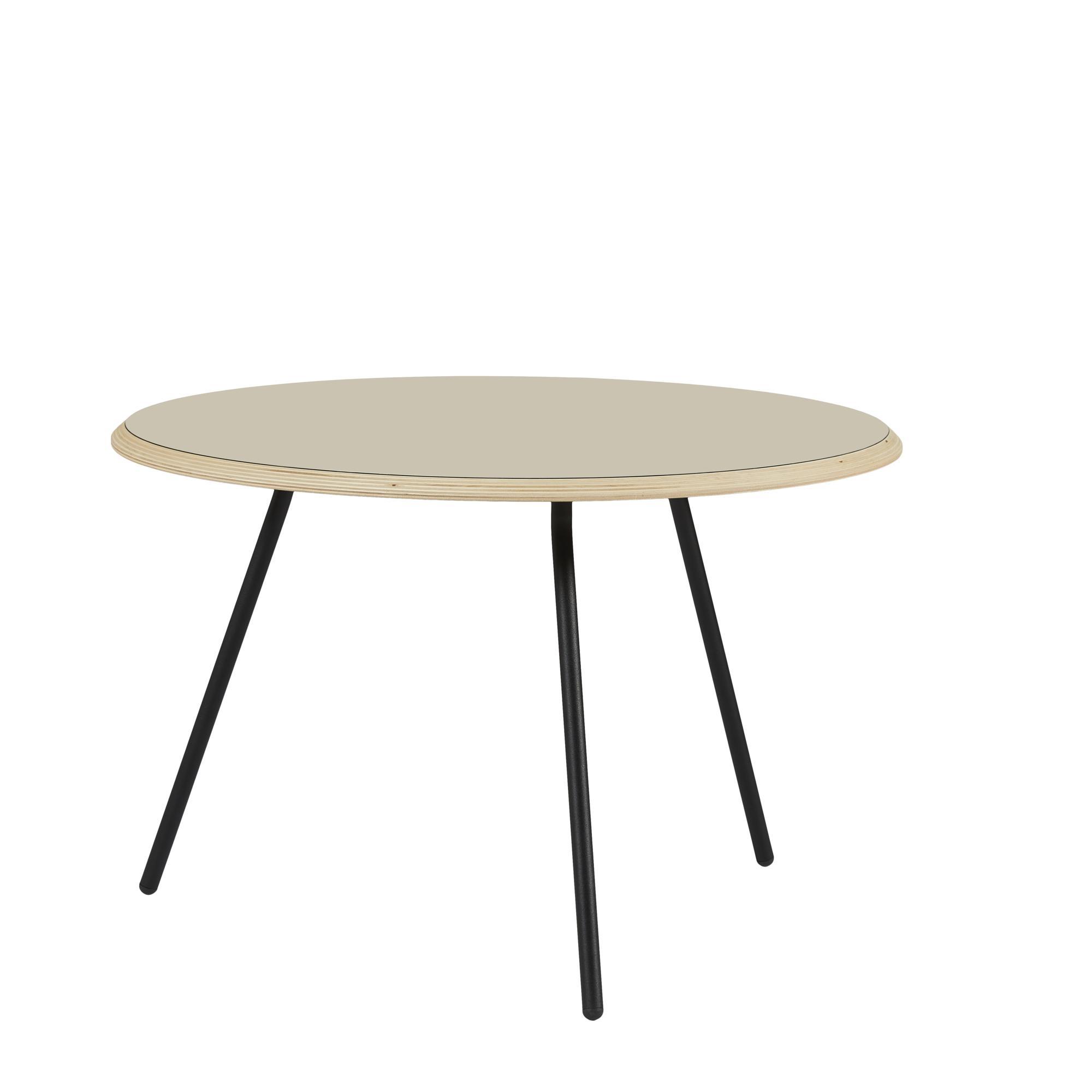 Woud Soround Coffee Table Beige Laminate Ø75 H49