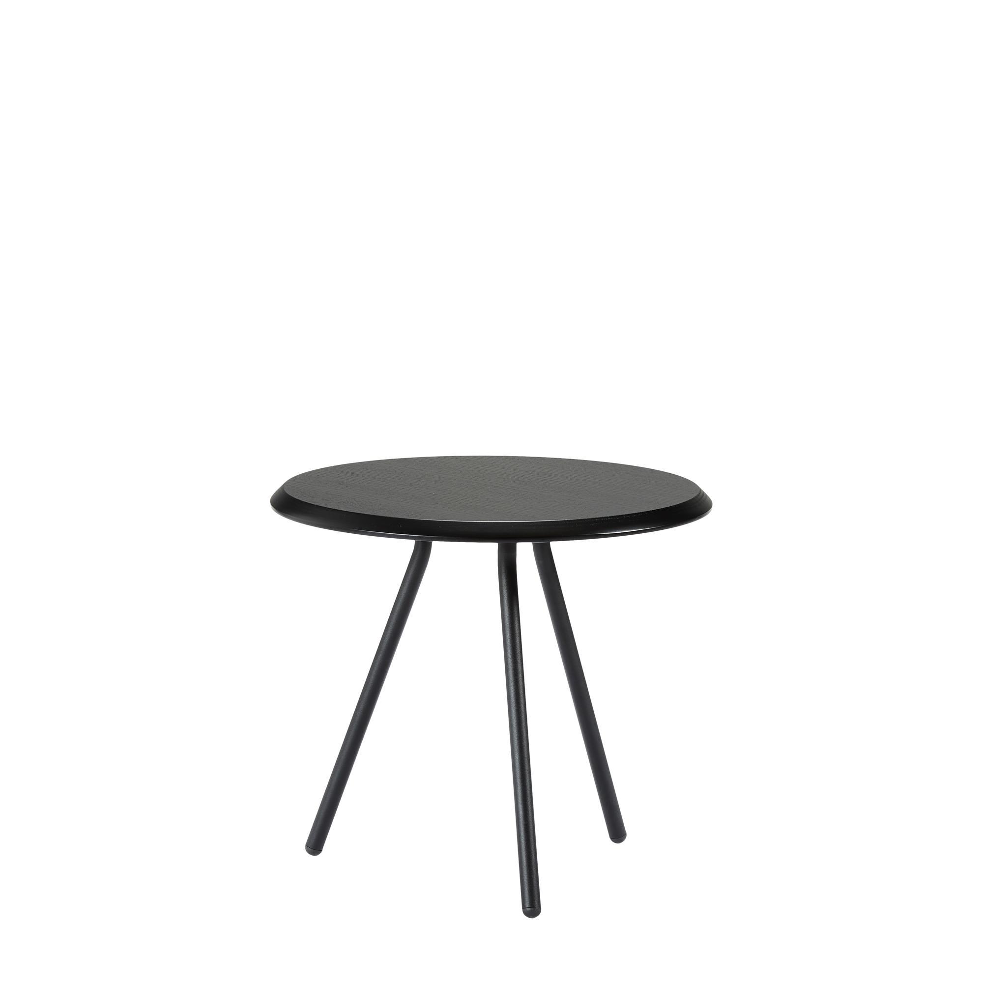 Woud Soround Sidebord Sort Ask Ø45 H40,5