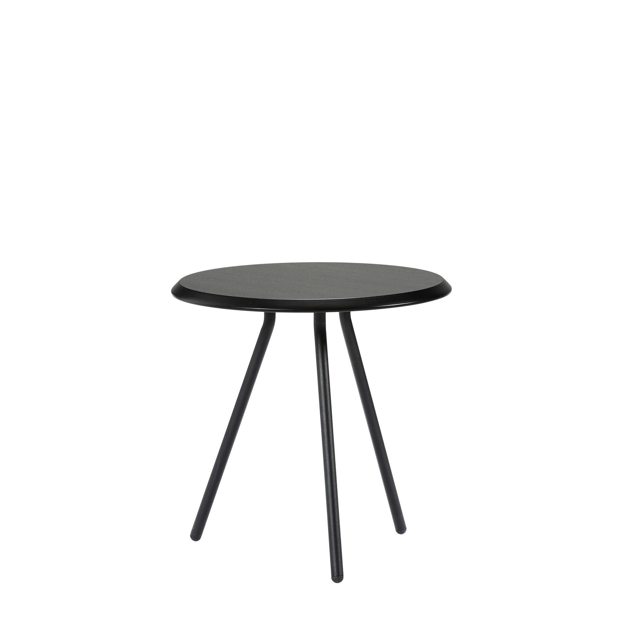 Woud Soround Sidebord Sort Ask Ø45 H44,5