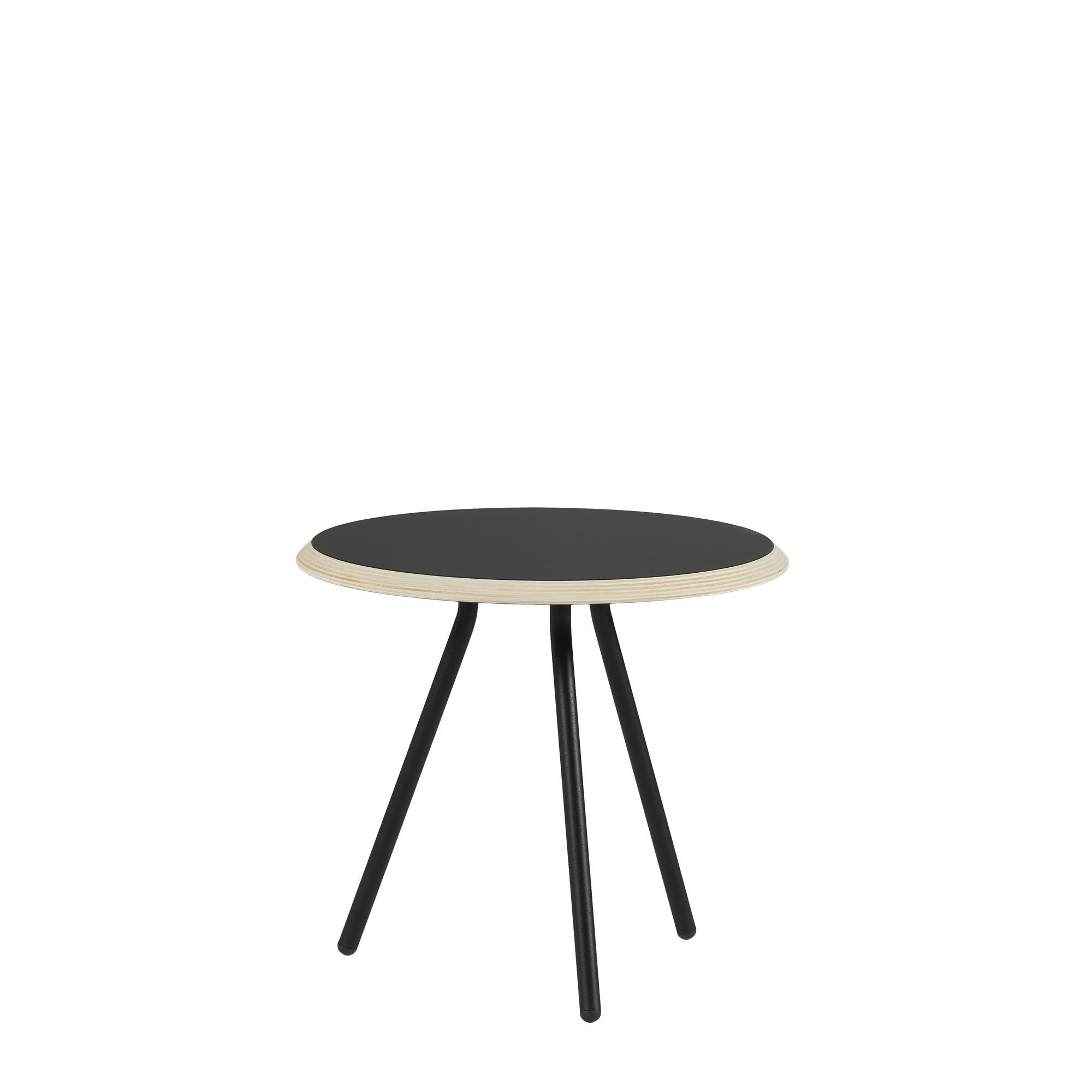 Woud Soround Coffee Table Black Laminate Ø45 H40,5