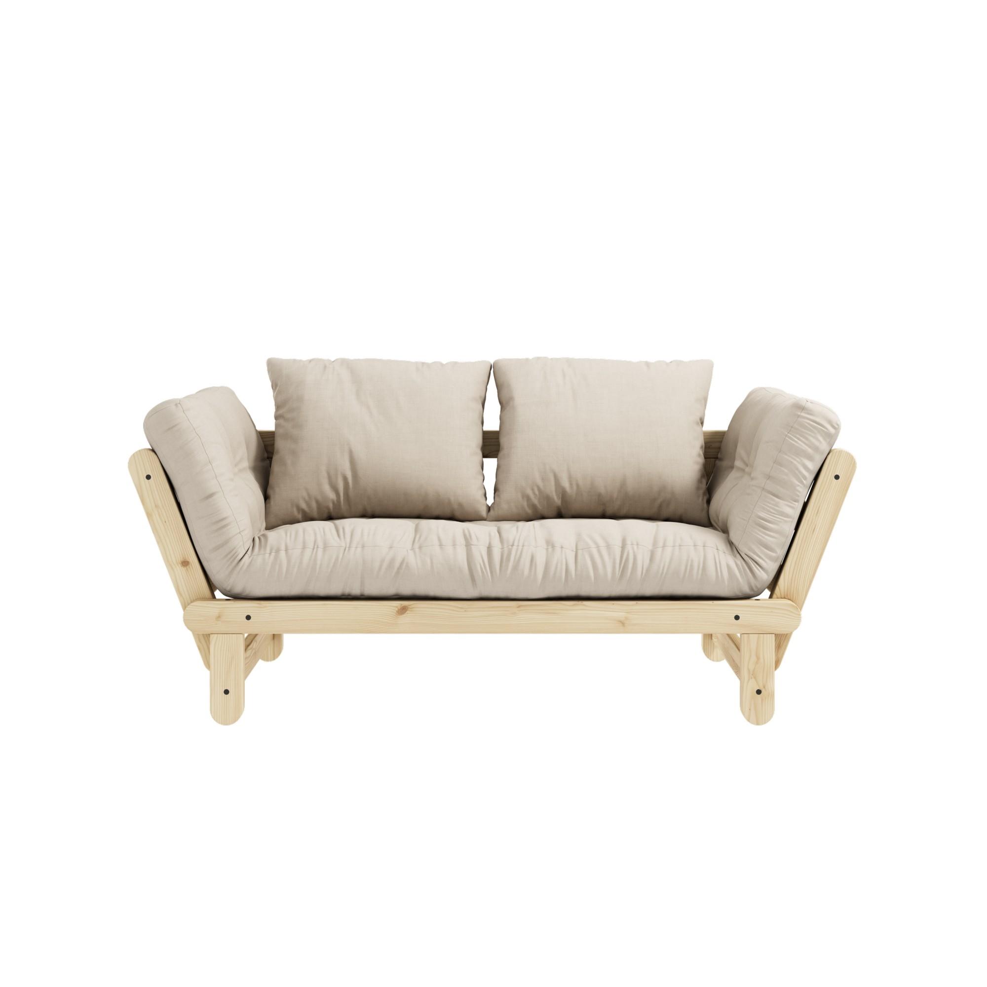 Karup Beat Sofa Klarlakeret Fyrretræ/747 Beige