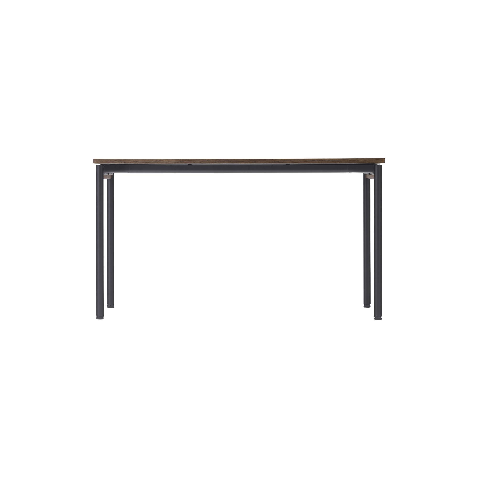 Audo Co Tavolo da Pranzo 140x70 Laminato Nero/ Terra