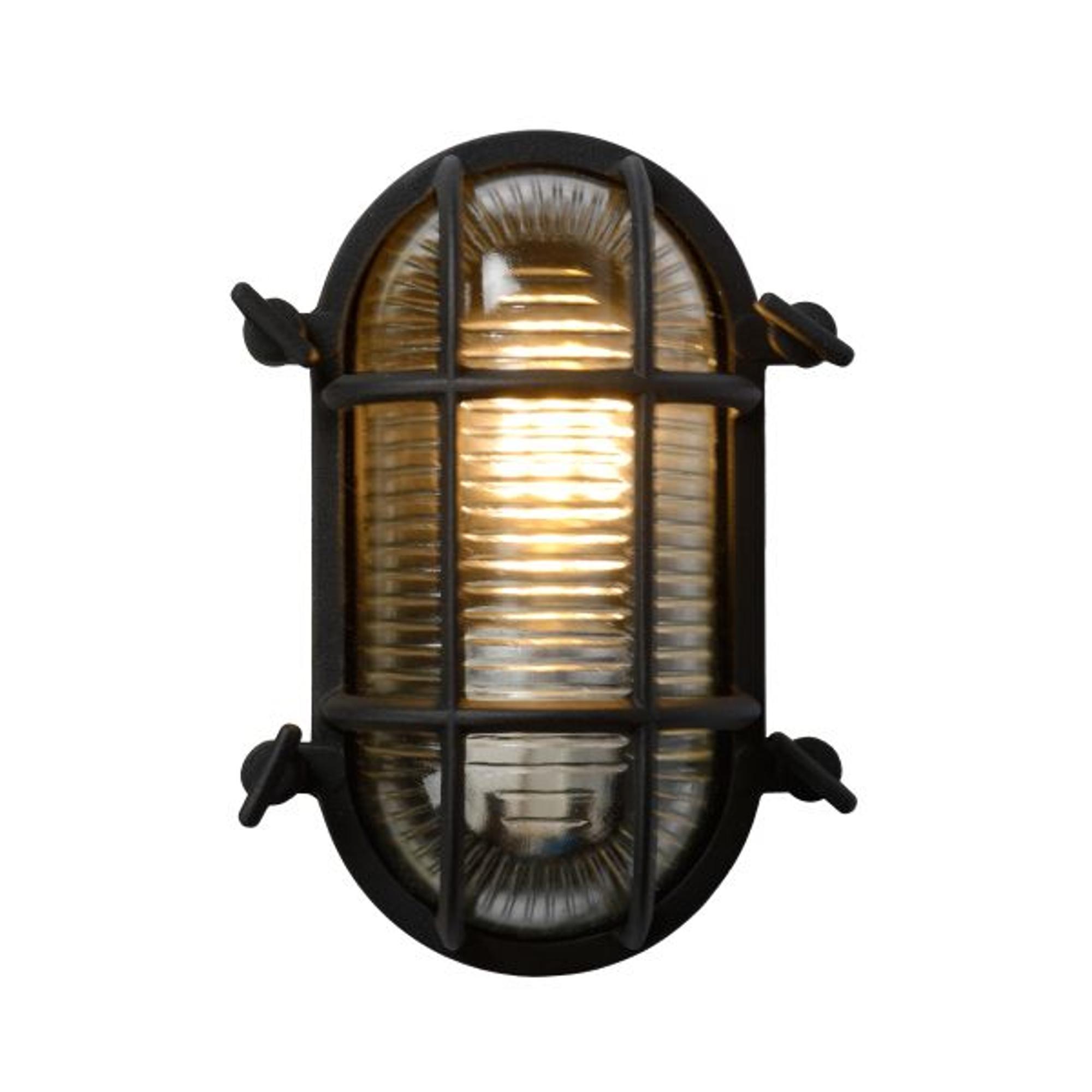 Lucide Dudley Outdoor Wall Lamp Oblong Black