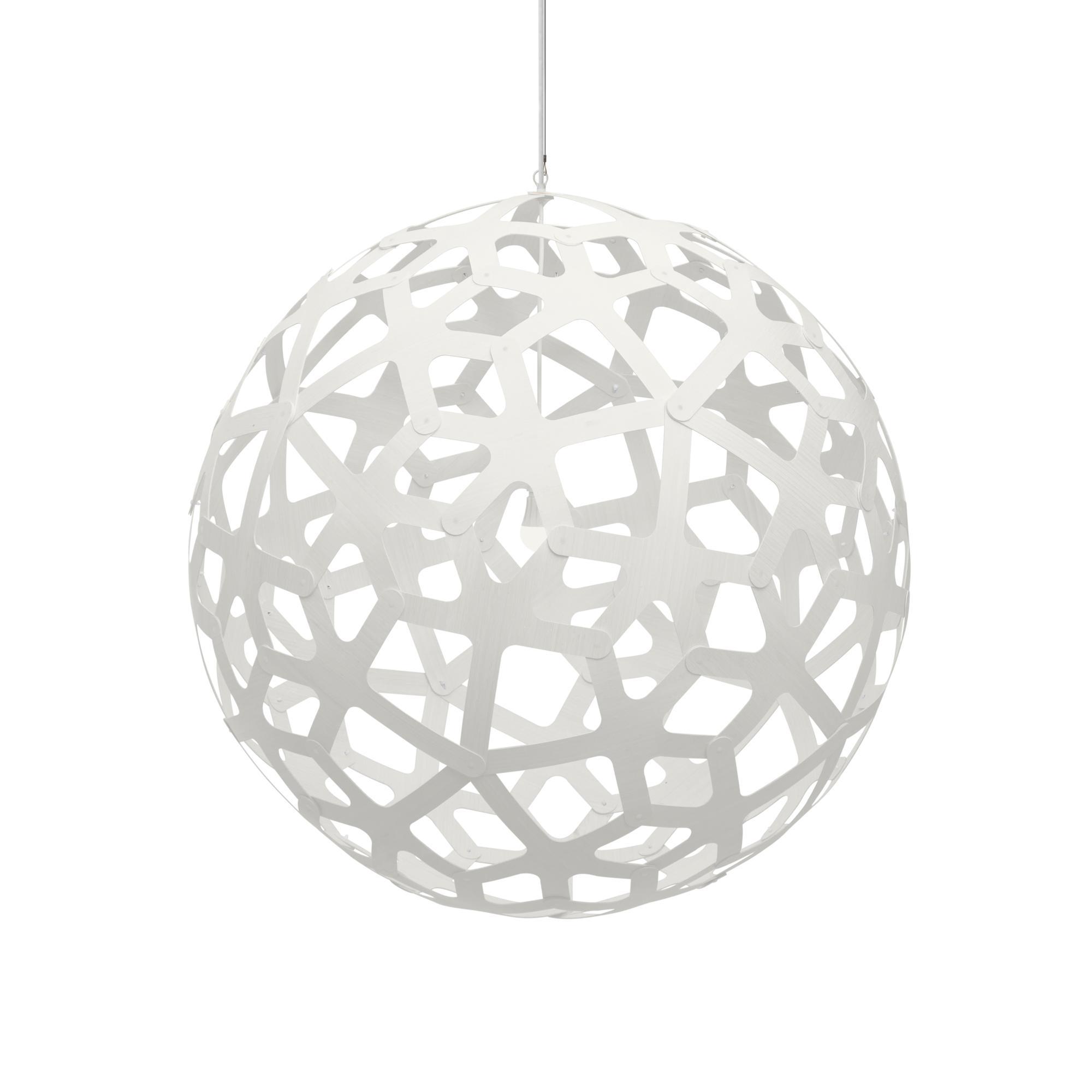 David Trubridge Coral Pendant Ø120 White 2 Sides