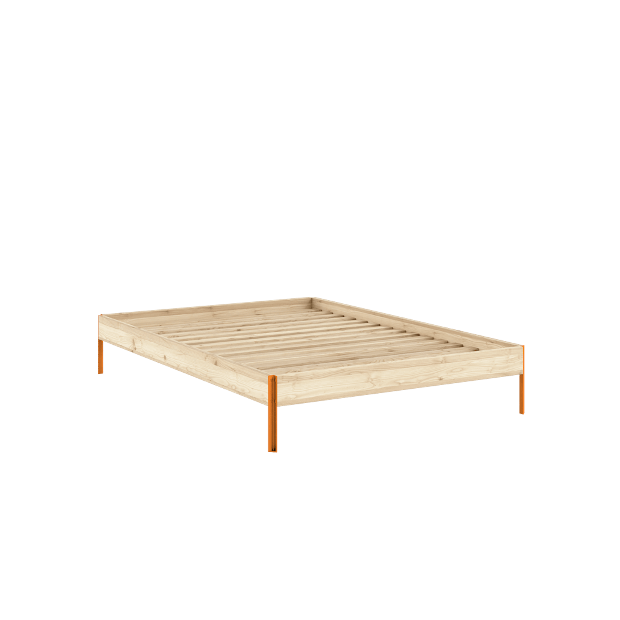 Estructura de Cama Karup Design Core 140x200 Naranja Natural/ Naranja