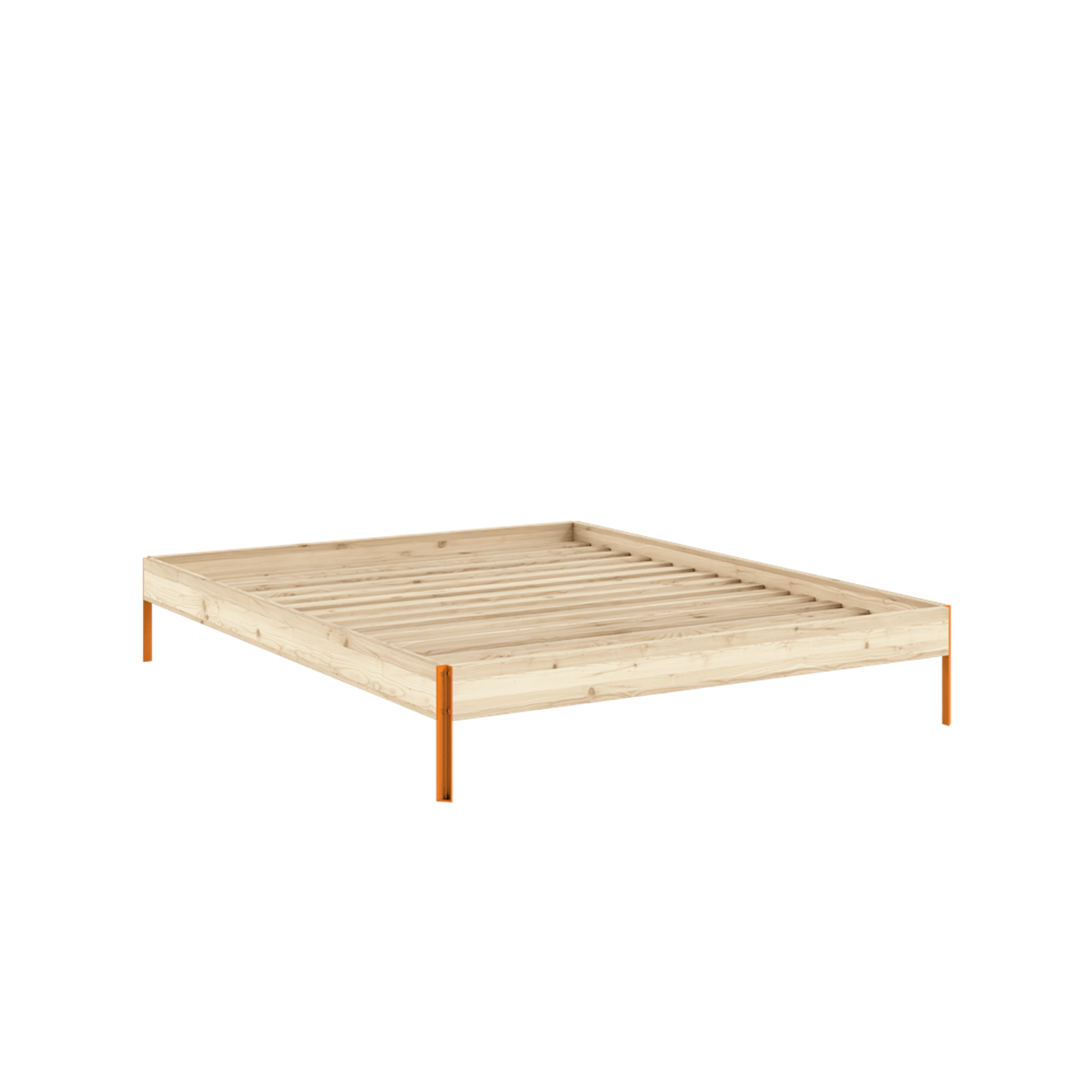 Estructura de Cama Karup Design Core 160x200 Naranja Natural/ Naranja