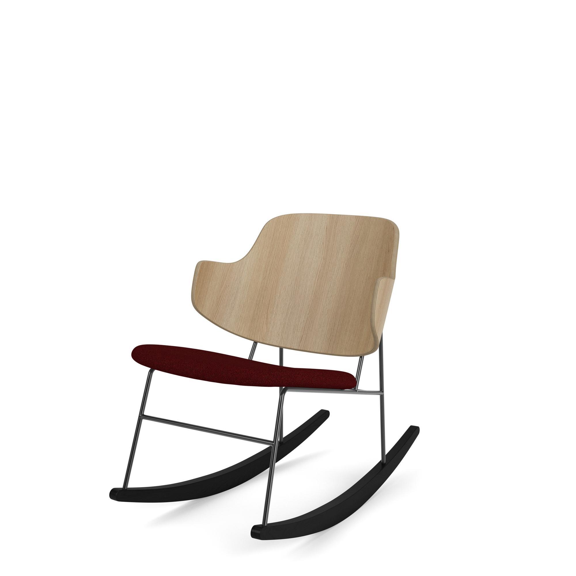 Audo The Penguin Rocking Chair Black/ Oak/Red