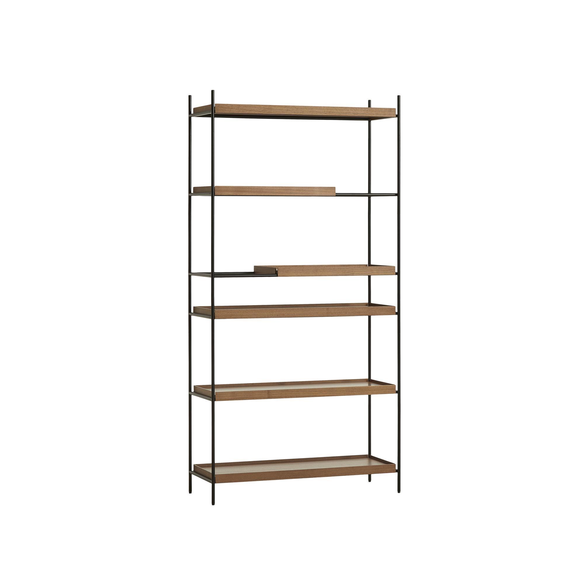 Woud Tray Configuratie 17 Plankensysteem Hoog Walnoot