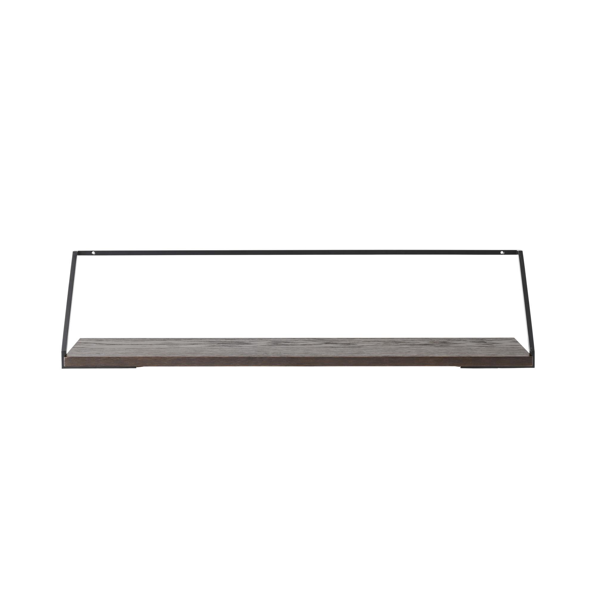 Audo Rail Shelf Dark Oak