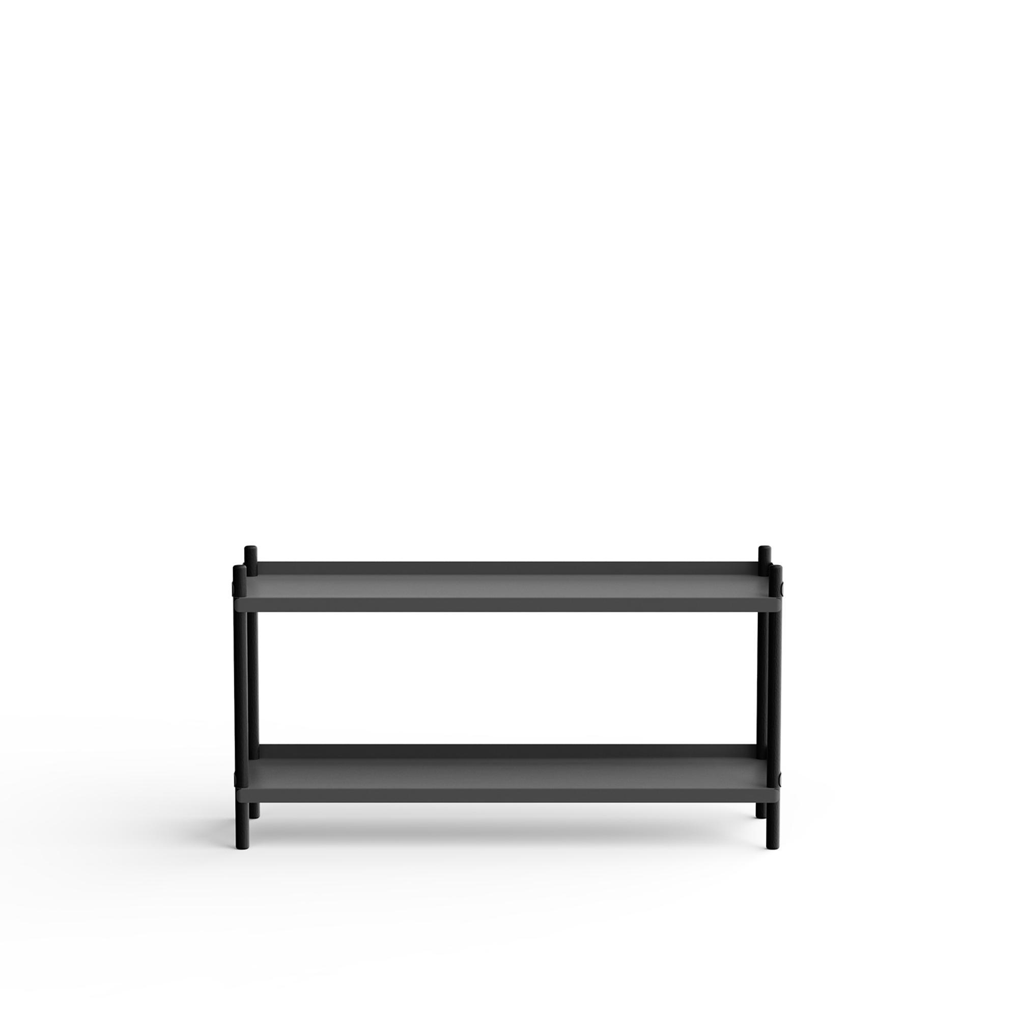 NINE BOLT Shelf 1000 2 Pcs. Black Anthracite