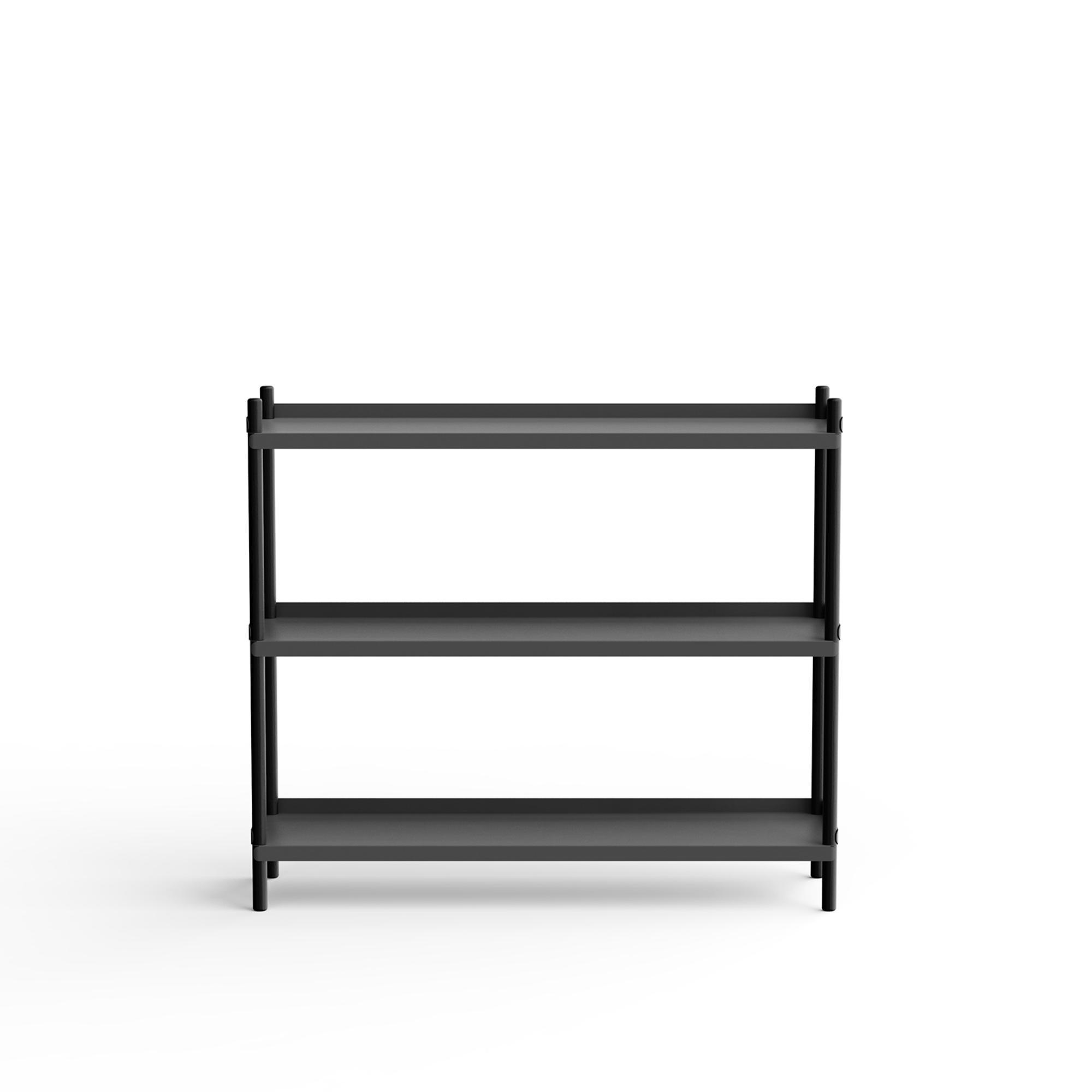 NINE BOLT Shelf 1000 3 Pcs. Black Anthracite