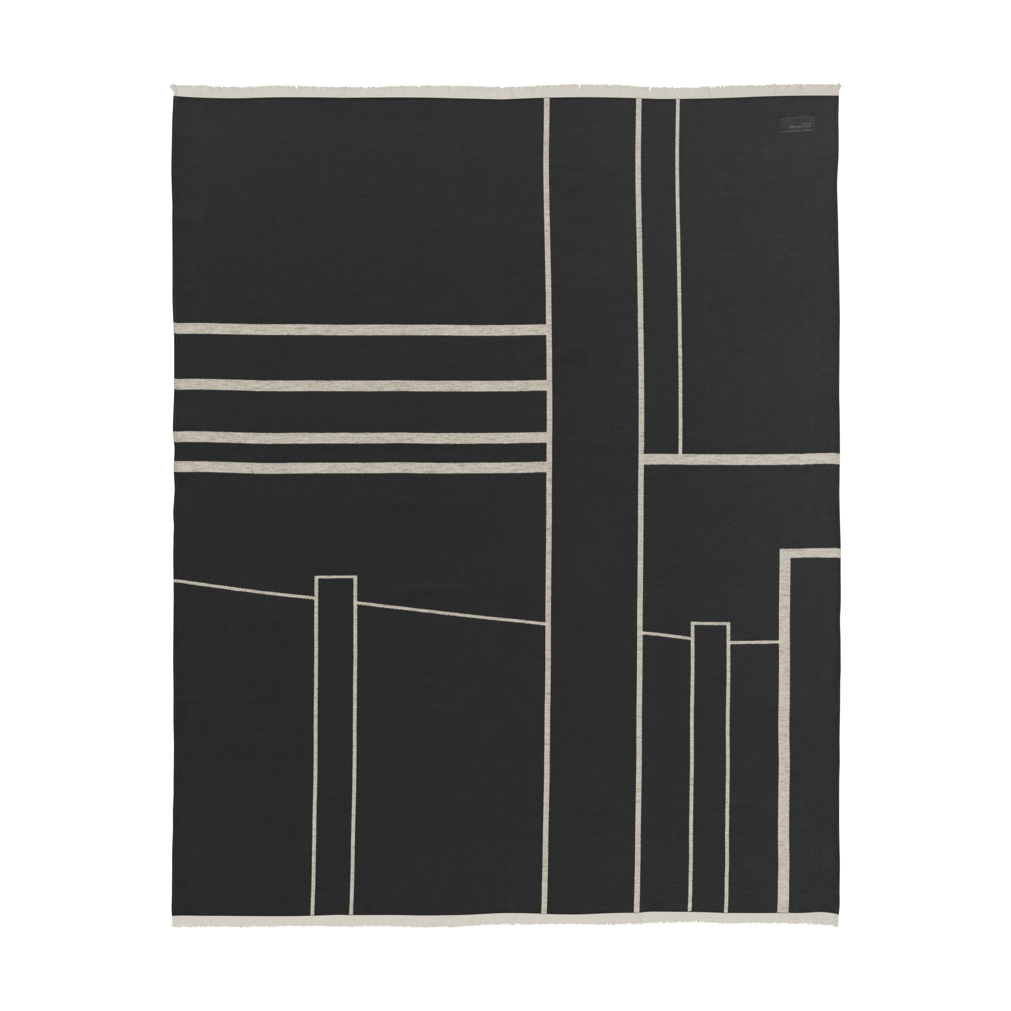 Kristina Dam Studio Arkitektur Pläd Beige/ Benvit